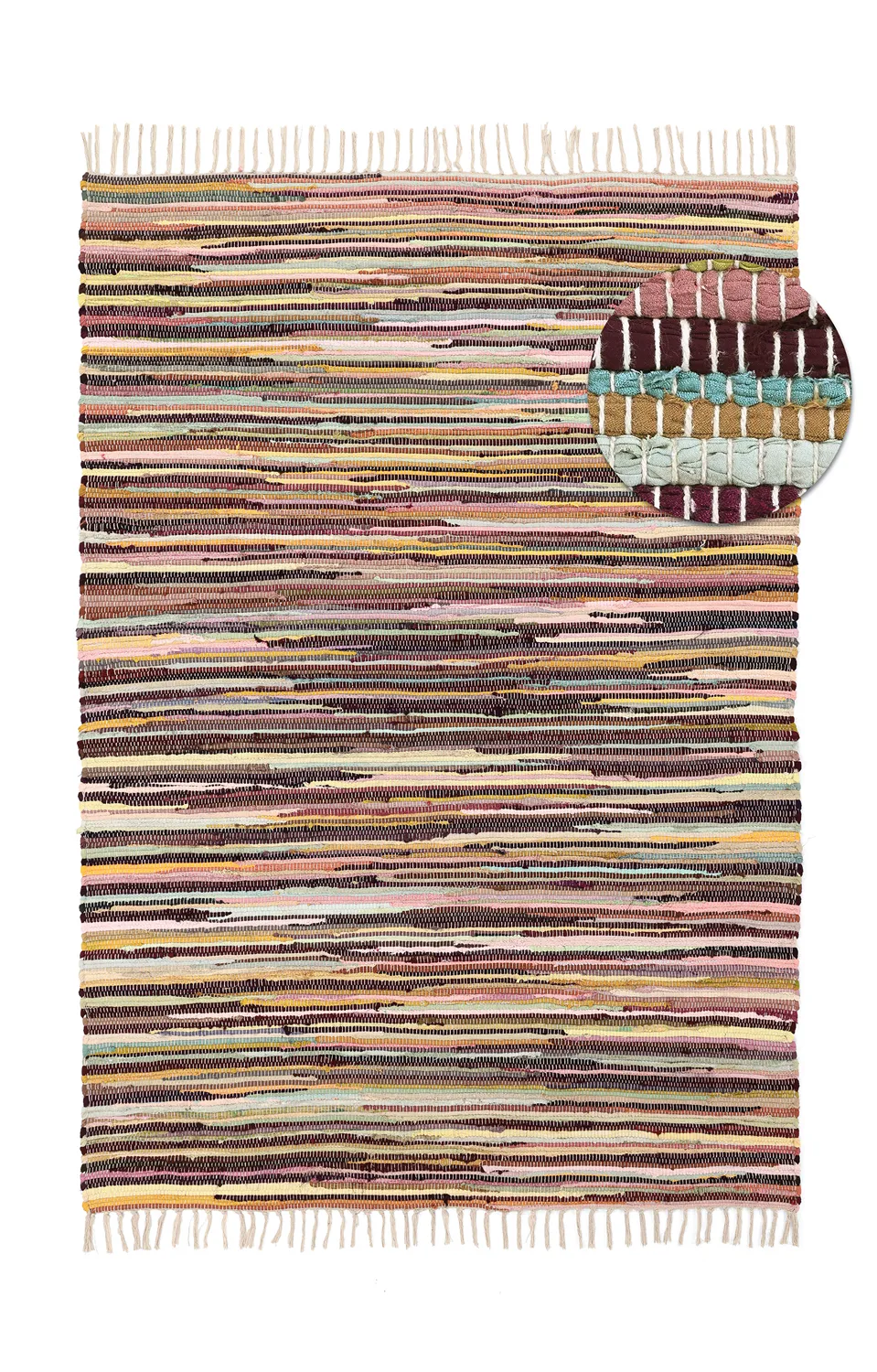 Tapete de retalhos - Happy (amarelo/multi)