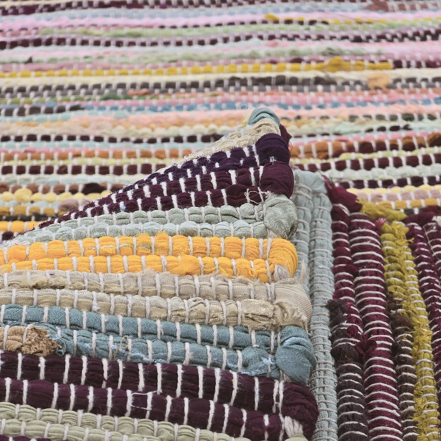 Tapete de retalhos - Happy (amarelo/multi)