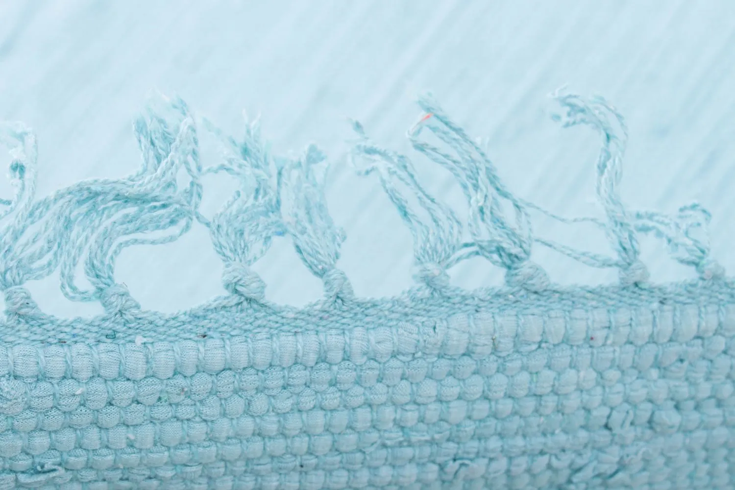 Tapete de retalhos - Silje (azul/turquesa)