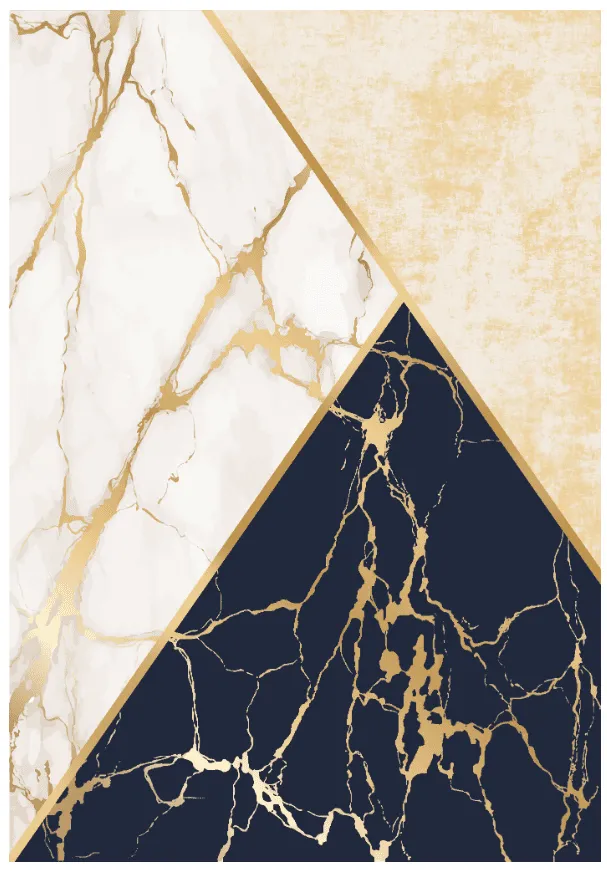 Tapete Wilton - Canelli (bege/branco/azul)