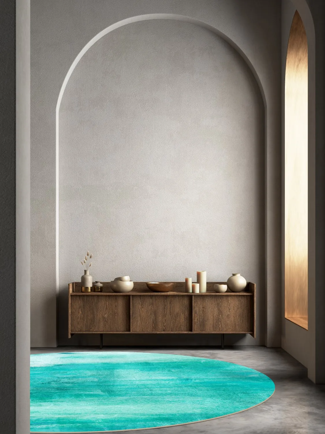 Tapete redondo - Jolie (turquesa)