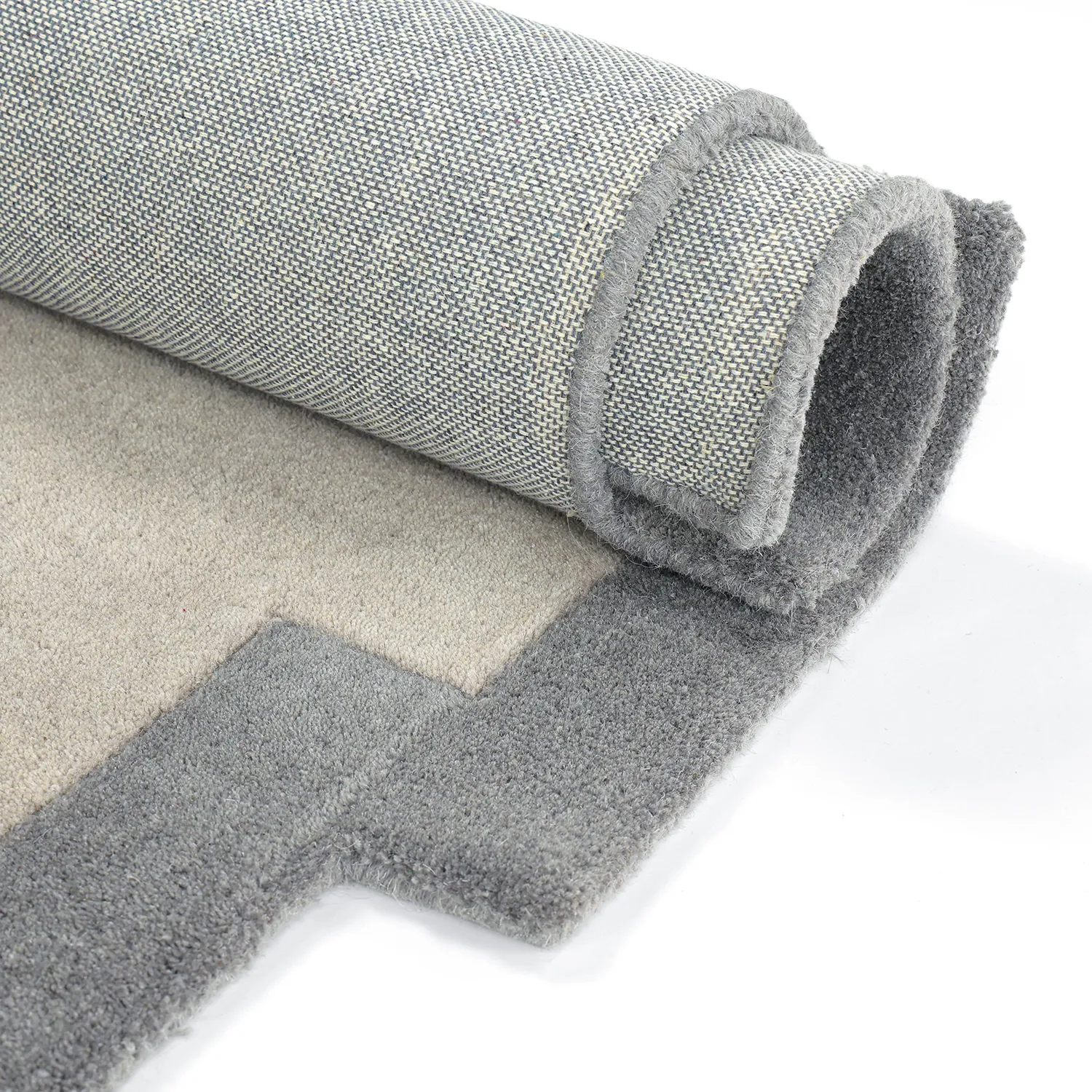 Tapete de lã - Agra Hand Tufted Wool Premium (cinza)