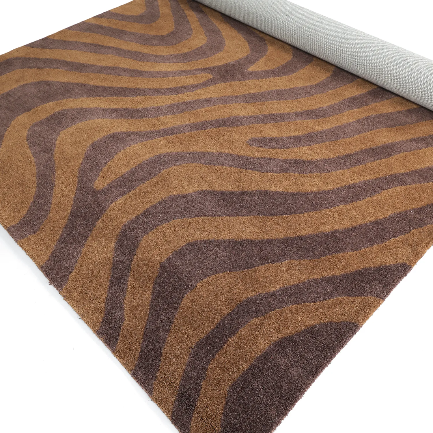 Tapete de lã - Aiz Hand Tufted Wool Premium (marrom)