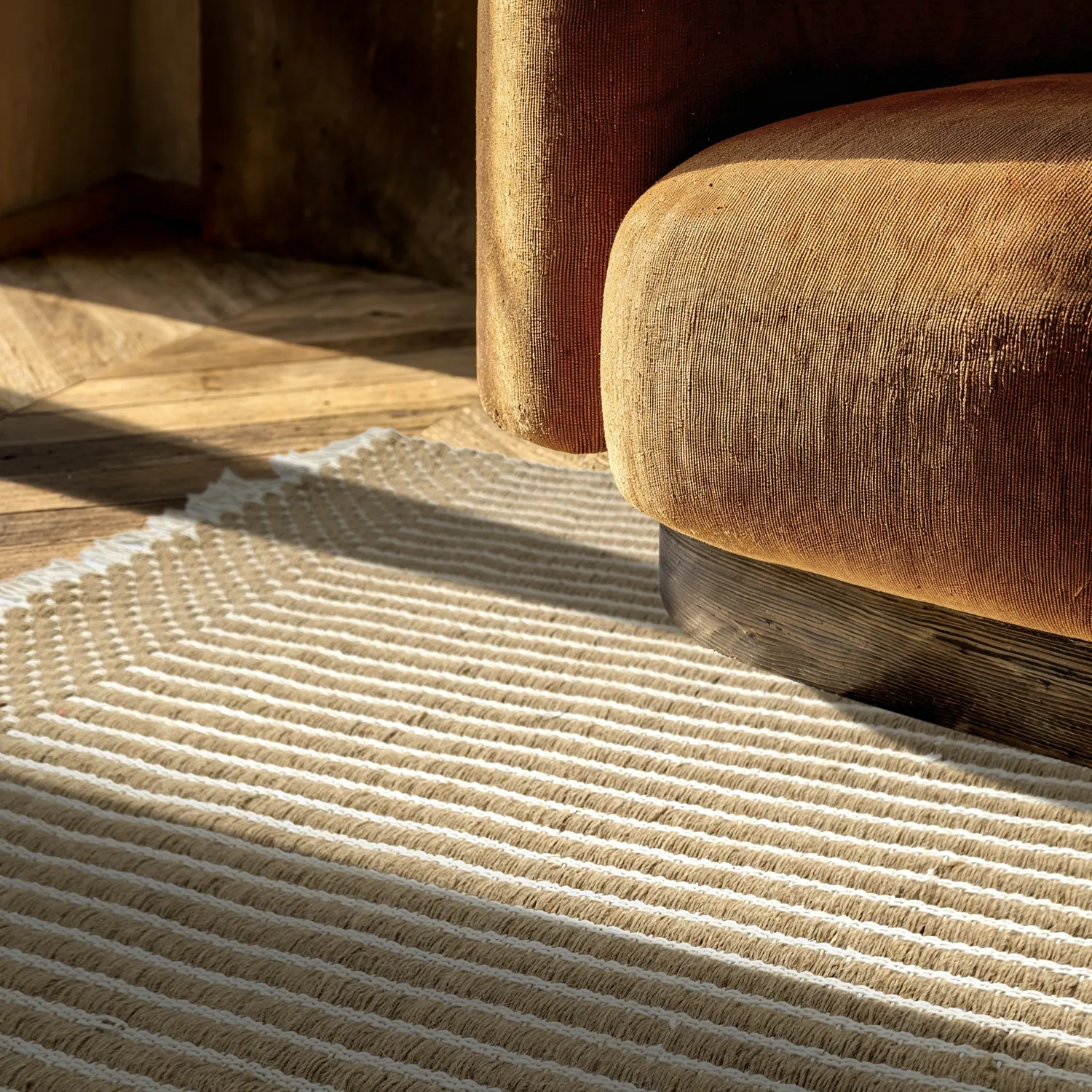 Tapete de lã - Arbil (bege/branco)