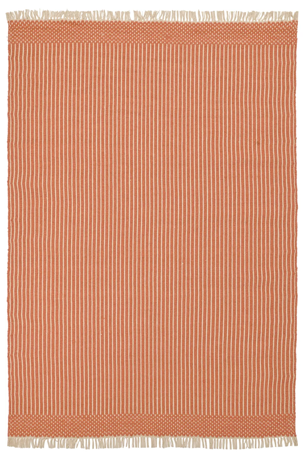 Tapete de lã - Arbil (terracota/branco)