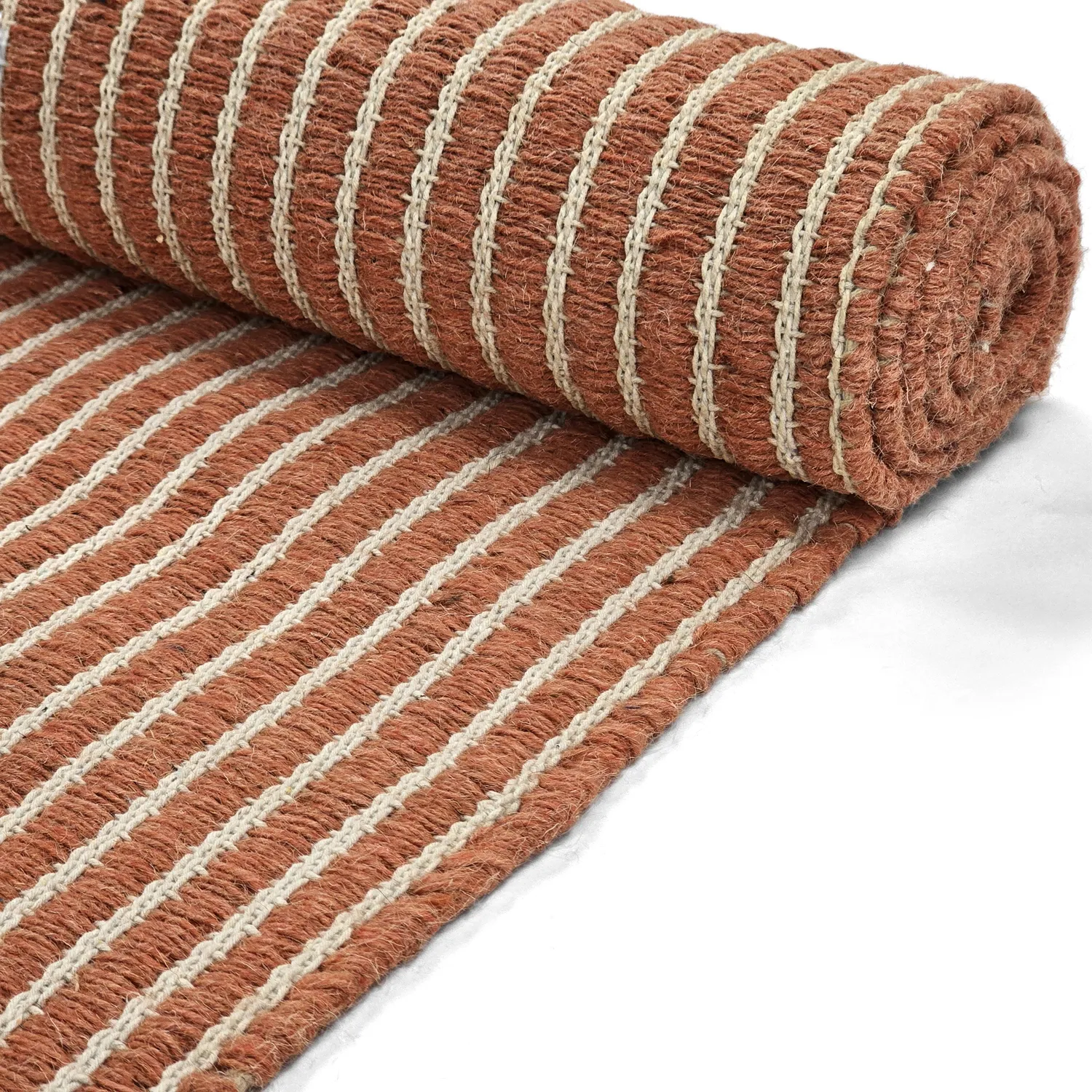 Tapete de lã - Arbil (terracota/branco)