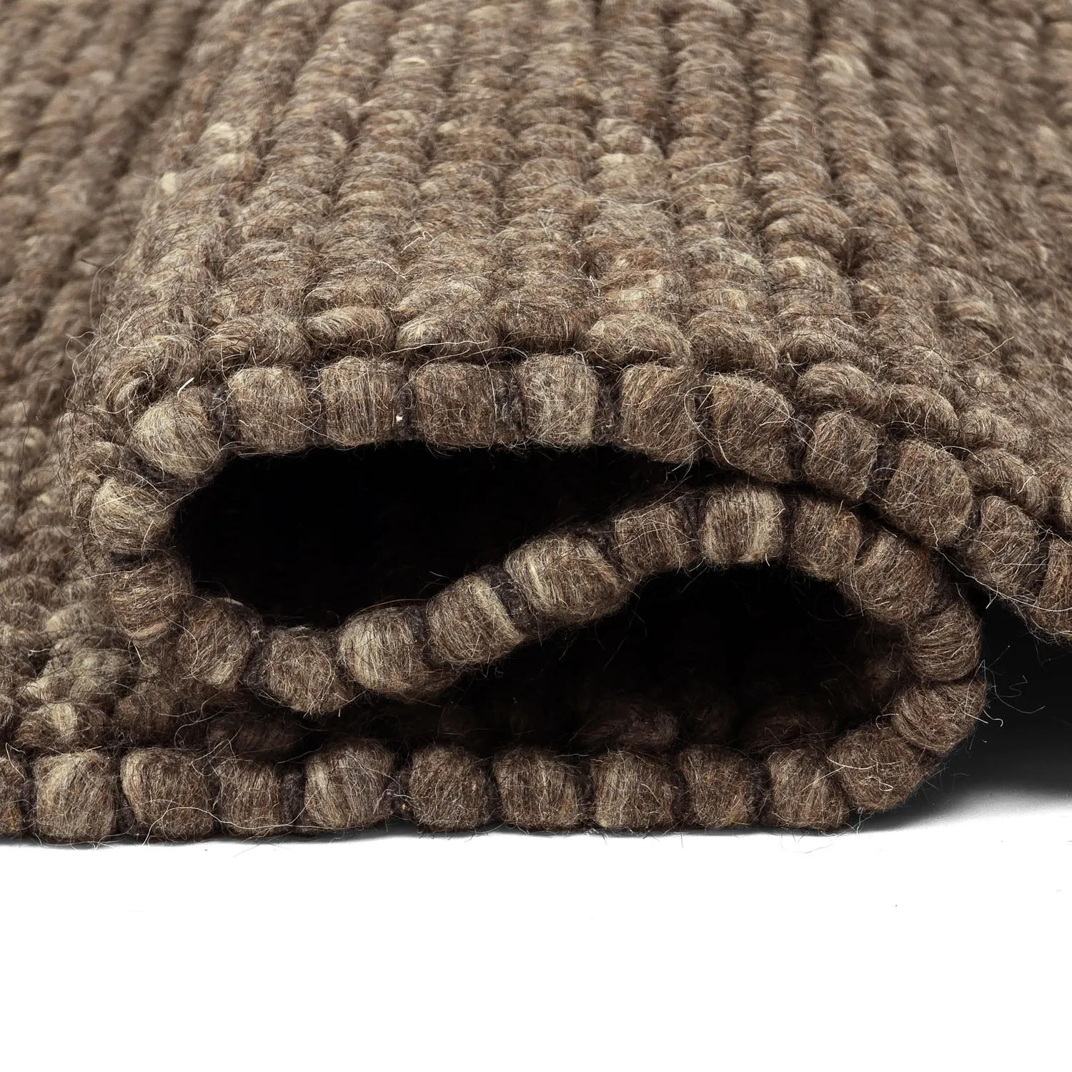 Tapete de lã - Avafors Wool Bubble (marrom/bege)