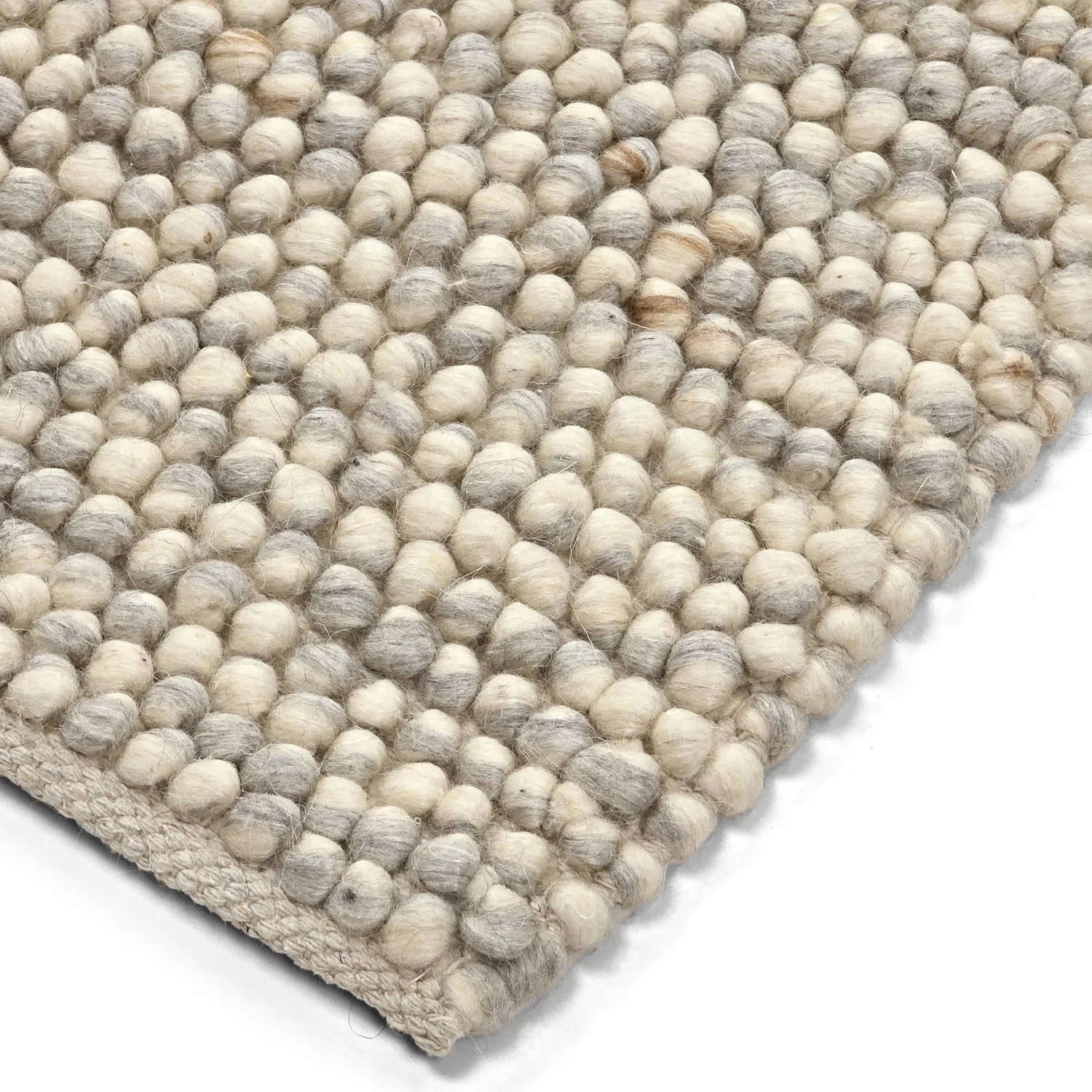 Tapete de lã - Avafors Wool Bubble (cinza/bege)