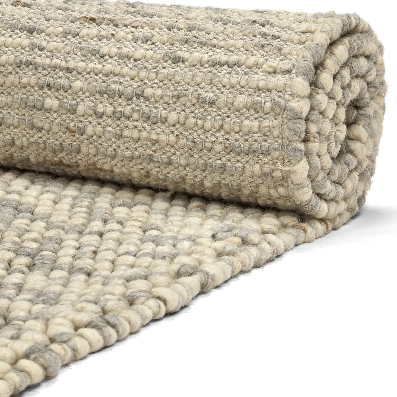 Tapete de lã - Avafors Wool Bubble (cinza/bege)