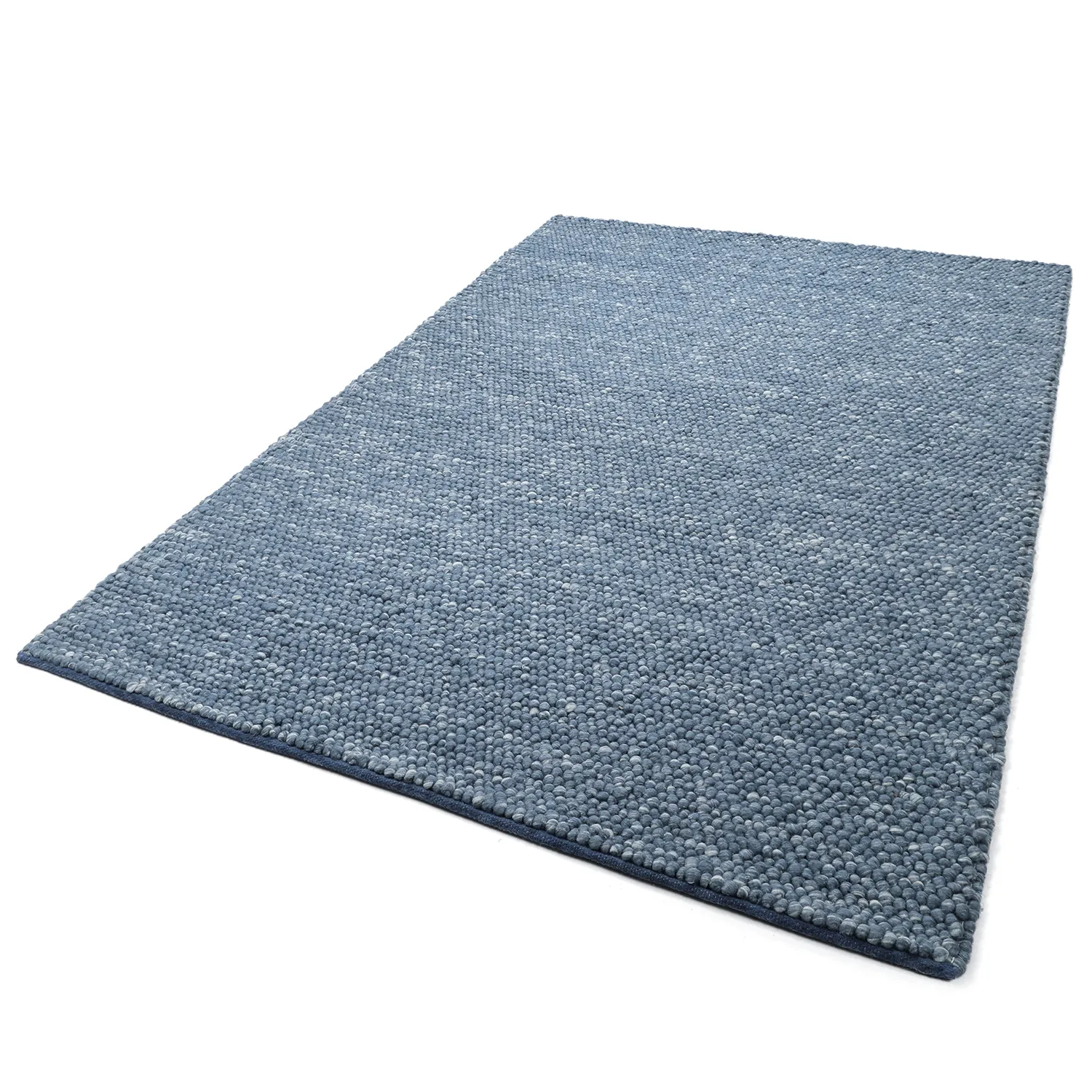 Tapete de lã - Avafors Wool Bubble (azul-marinho/creme)