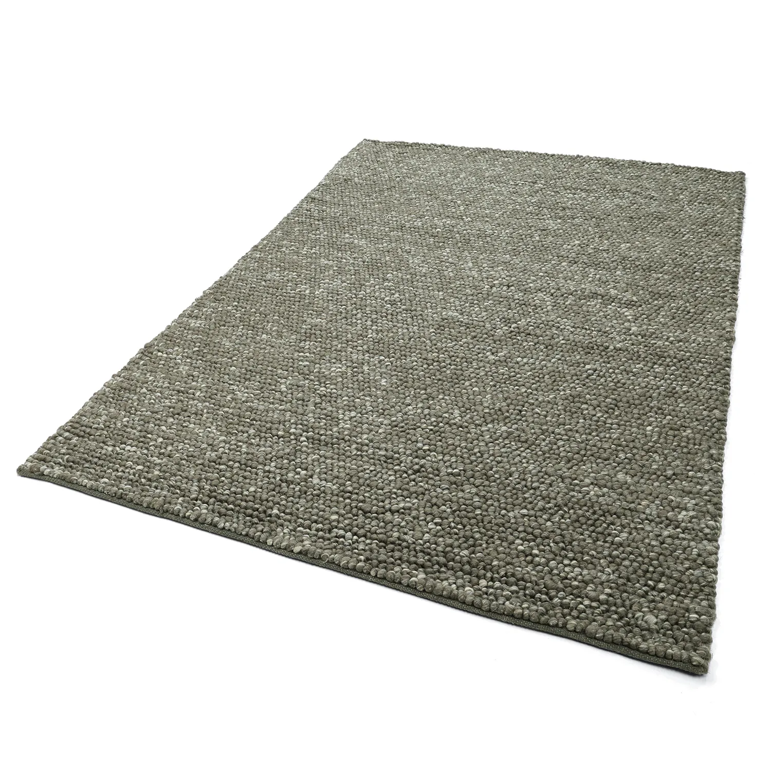 Tapete de lã - Avafors Wool Bubble (verde musgo/creme)