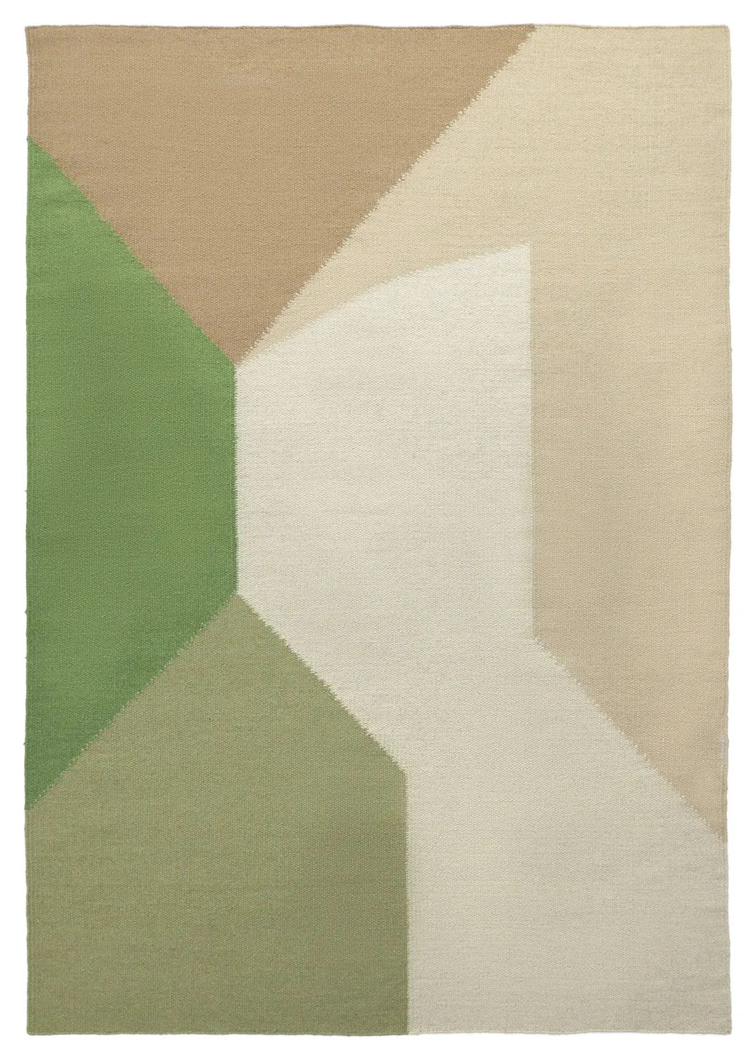 Tapete de lã - Aveiro (verde/multi)