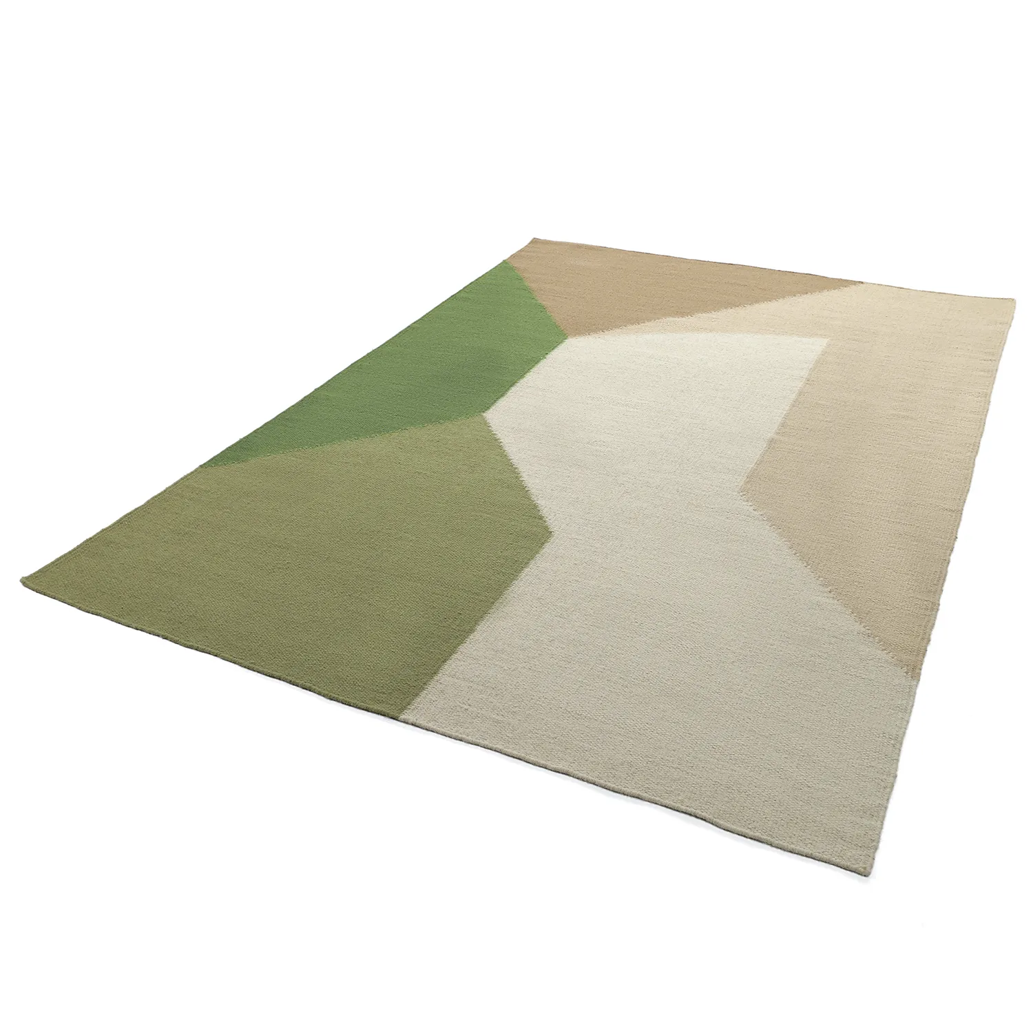 Tapete de lã - Aveiro (verde/multi)
