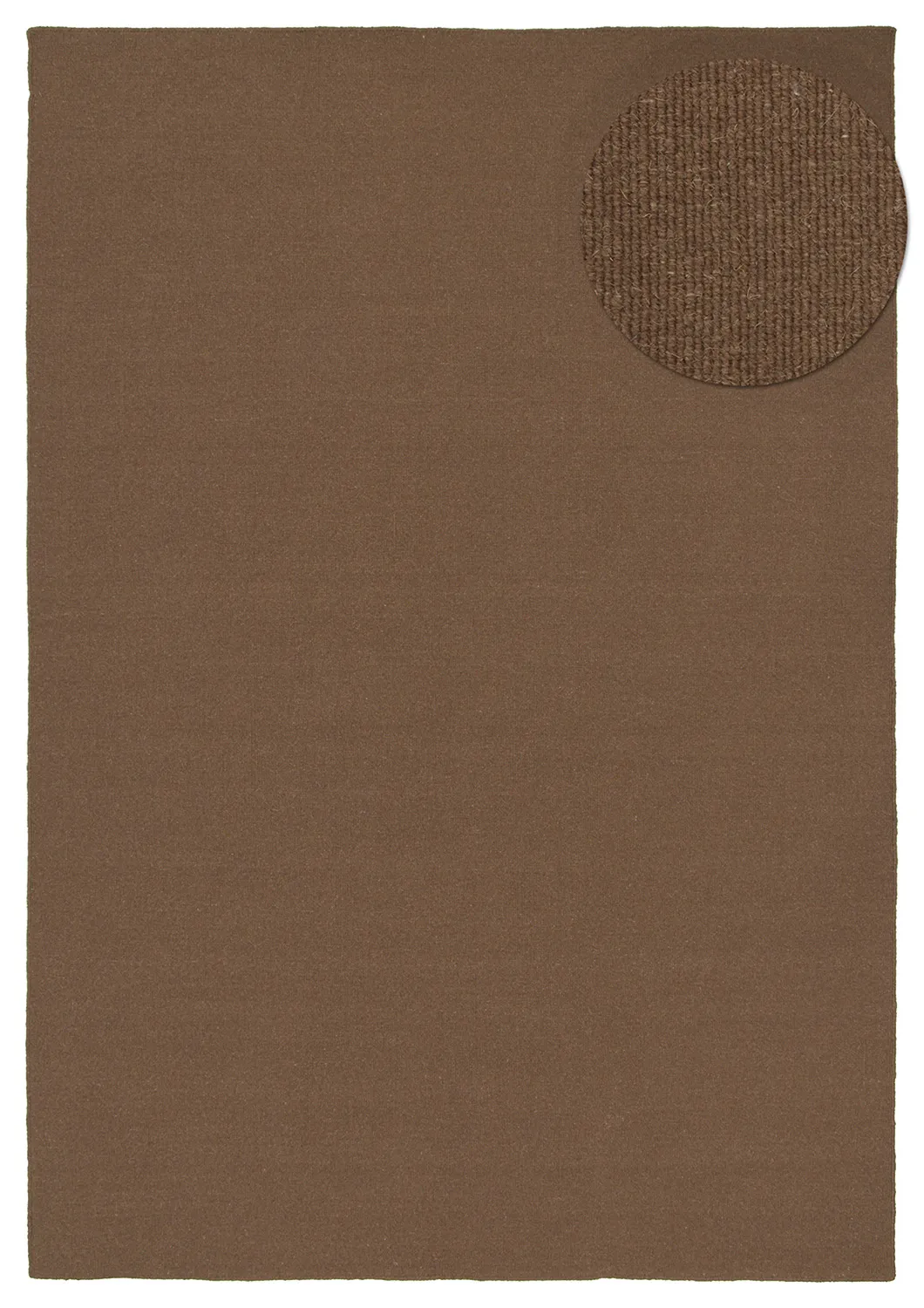 Tapete de lã - Charonne Flat Handloom Wool Premium (marrom)