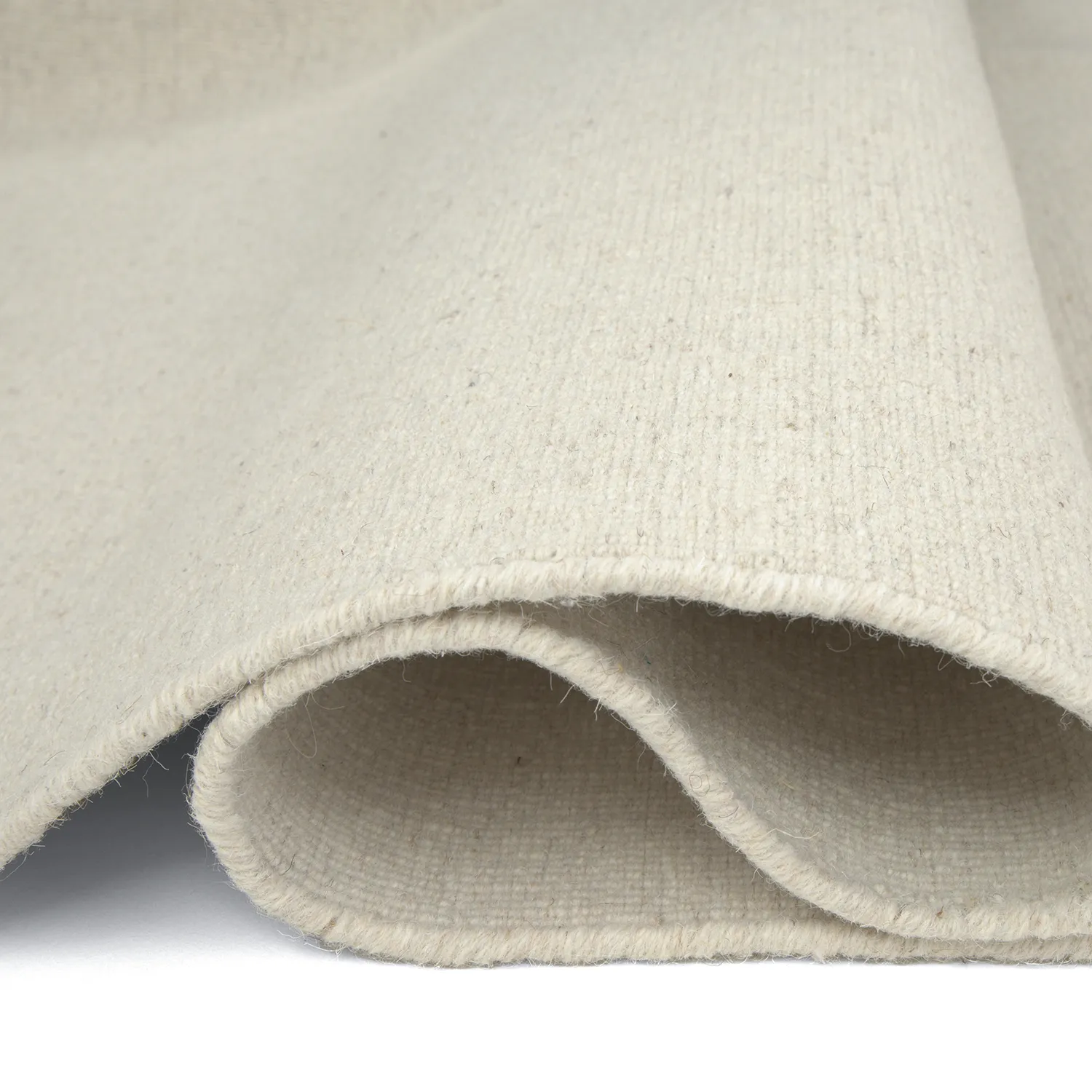 Tapete de lã - Charonne Flat Handloom Wool Premium (creme)