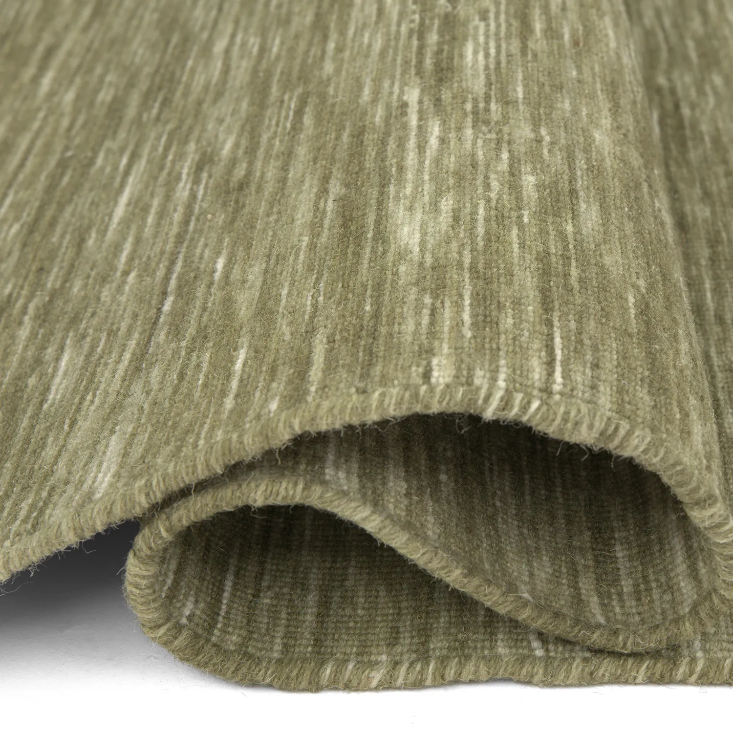 Tapete de lã - Charonne Flat Handloom Wool Premium (verde)
