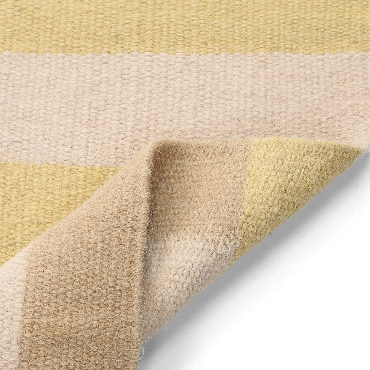 Tapete de lã - Covilha (creme/bege/amarelo claro)