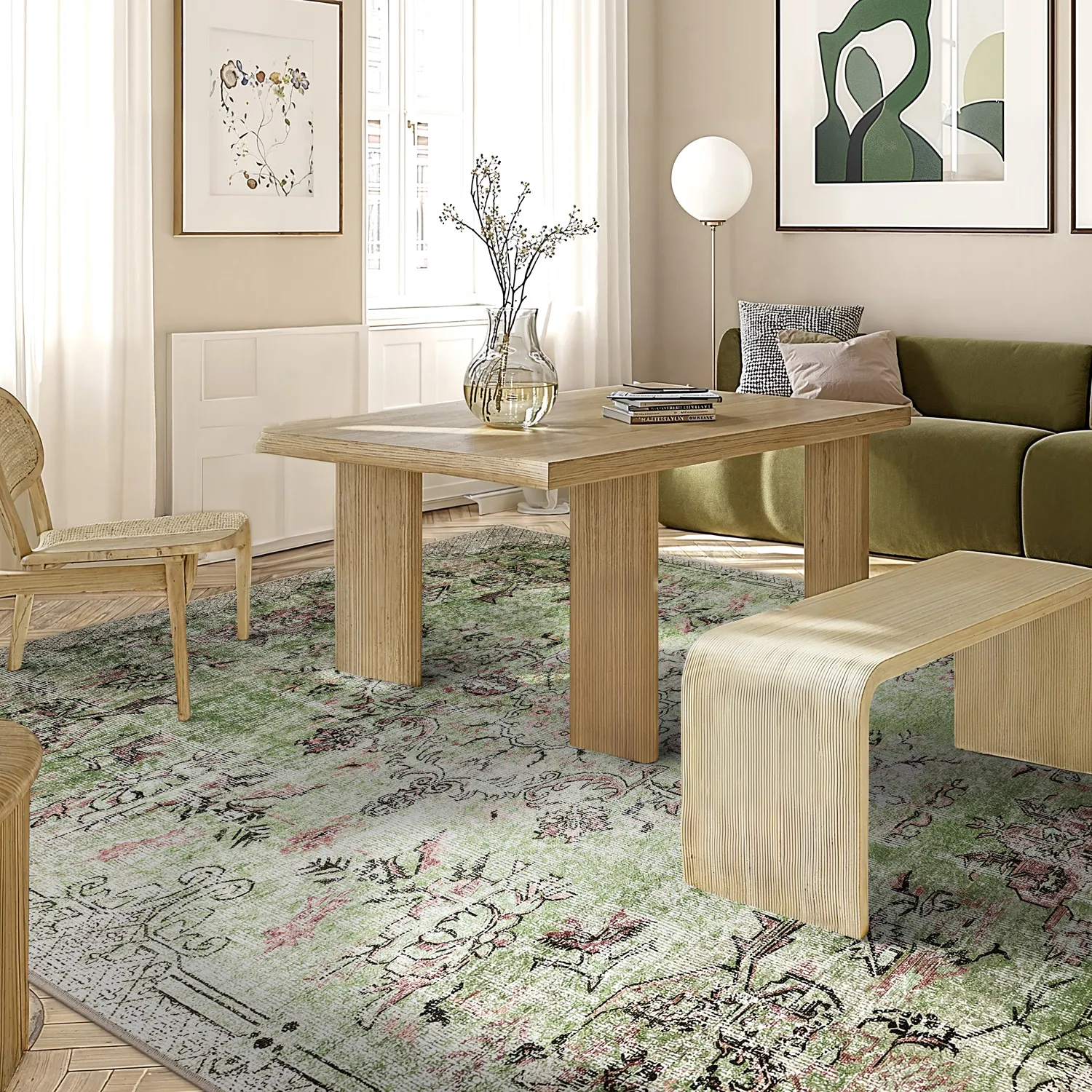 Tapete Wilton - Rosalie (verde)