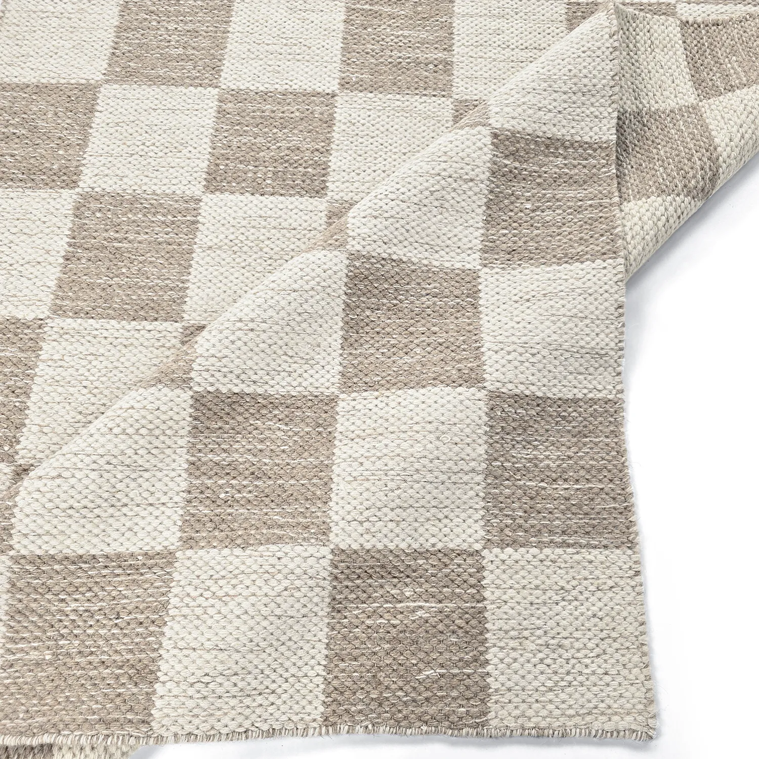 Tapete de lã - Dundee (bege/branco)