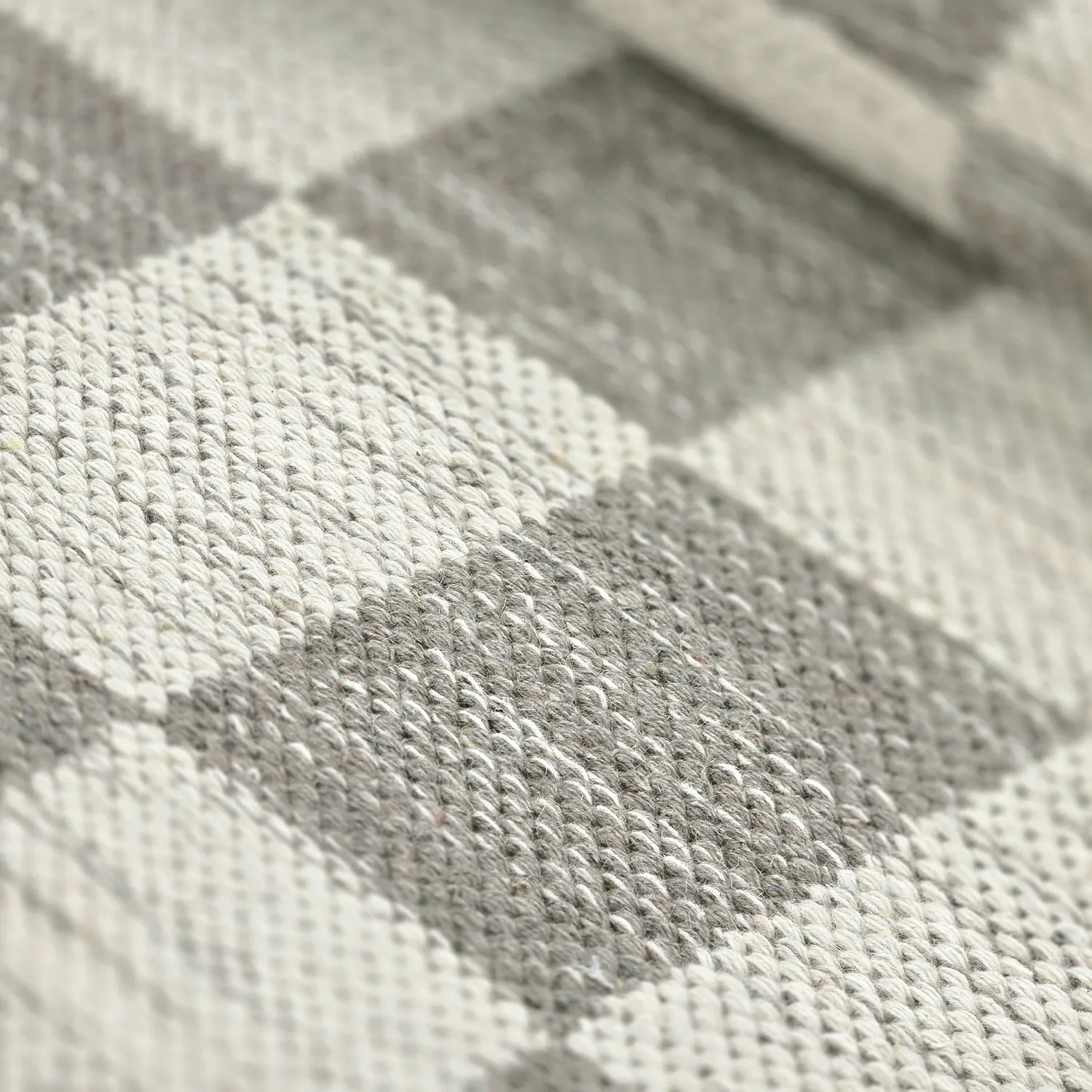 Tapete de lã - Dundee (cinza/branco)