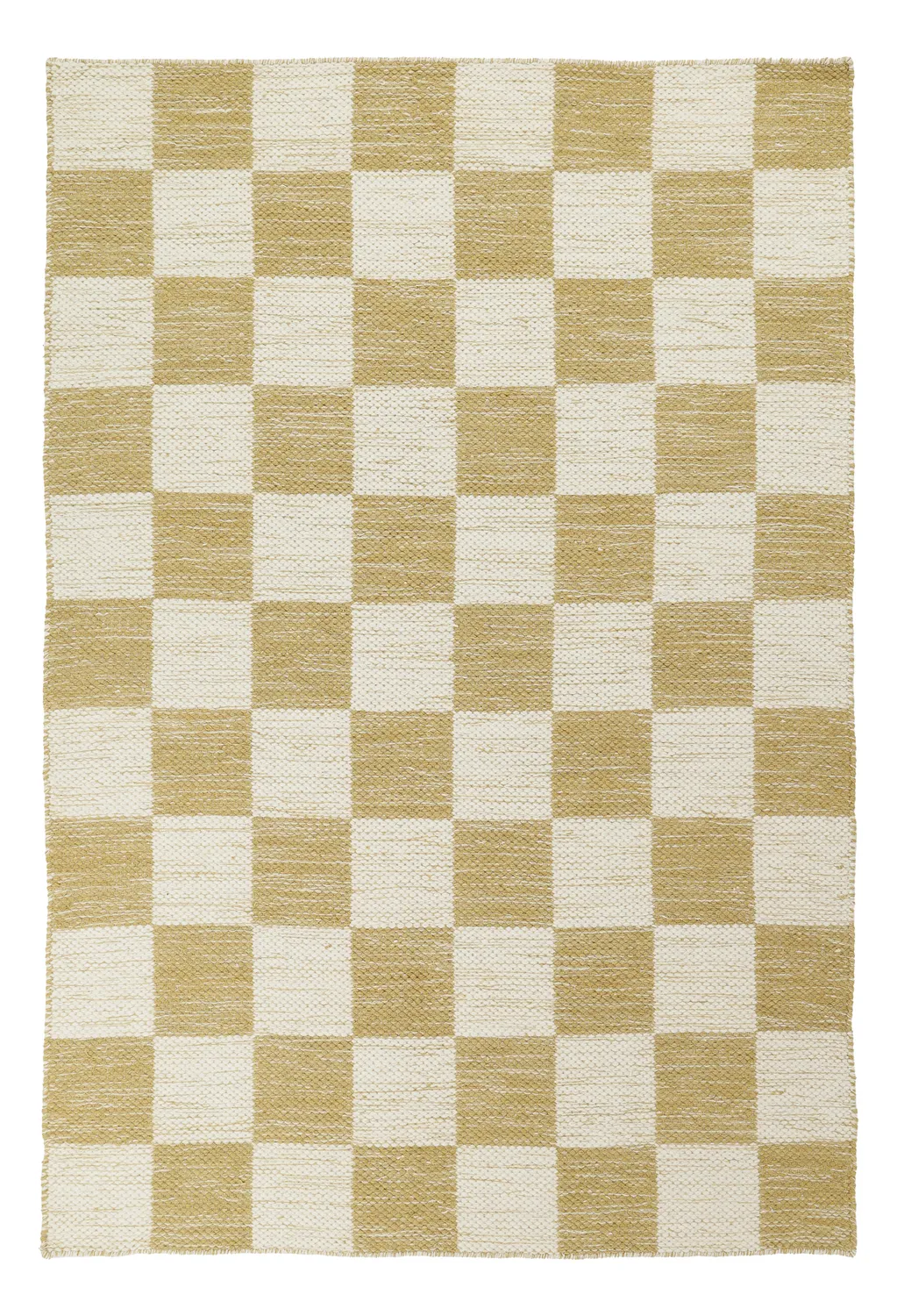 Tapete de lã - Dundee (amarelo/branco)