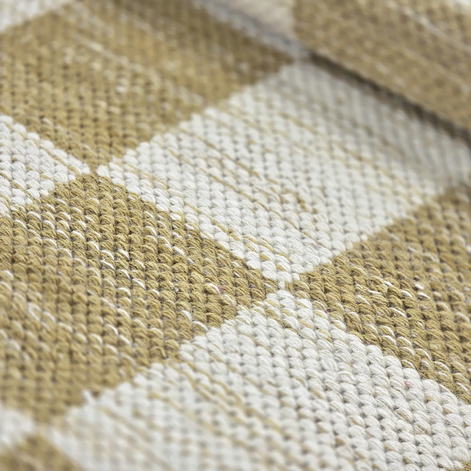 Tapete de lã - Dundee (amarelo/branco)