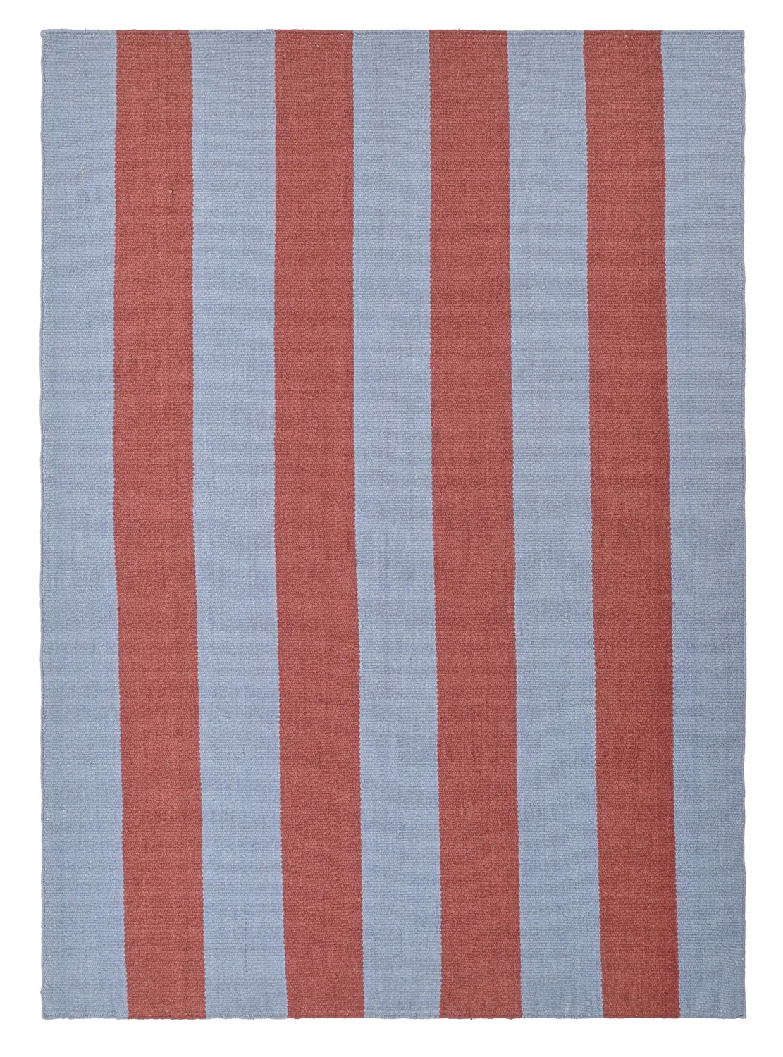 Tapete de lã - Garine (azul/vermelho)