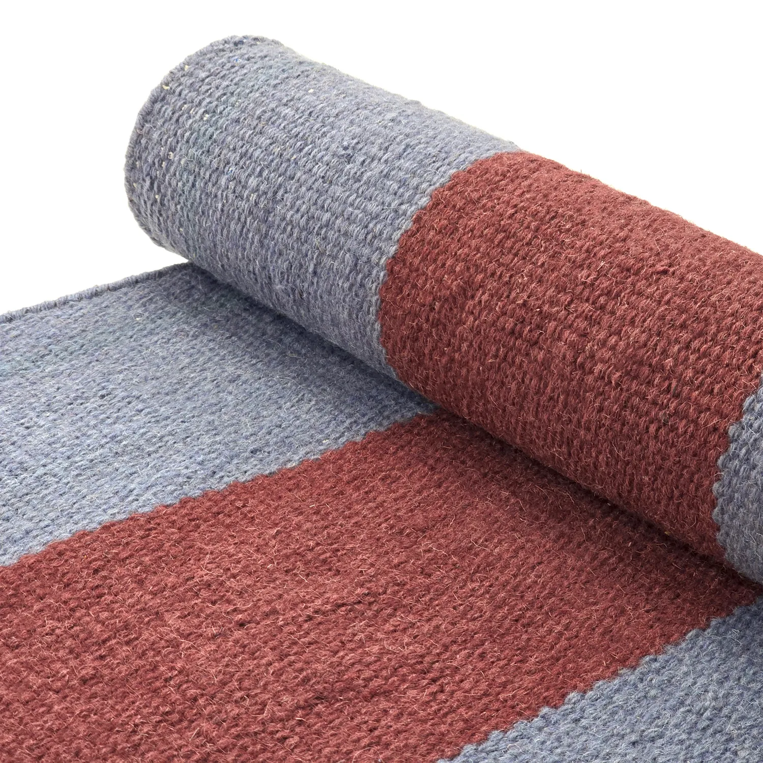 Tapete de lã - Garine (azul/vermelho)