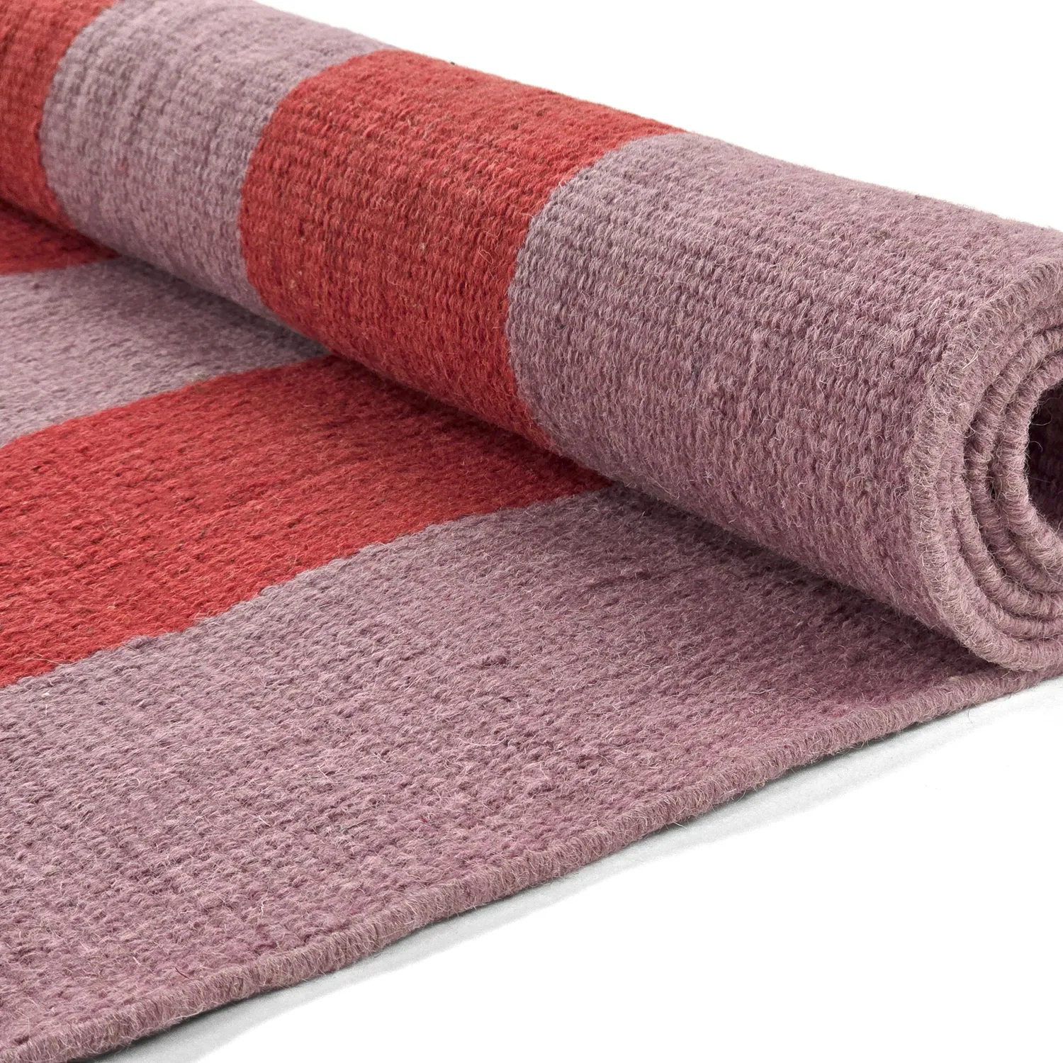 Tapete de lã - Garine (rosa/vermelho)