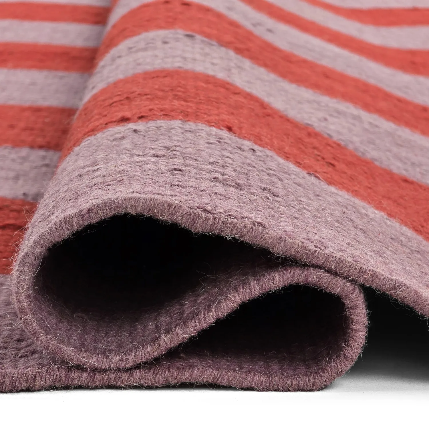 Tapete de lã - Garine (rosa/vermelho)