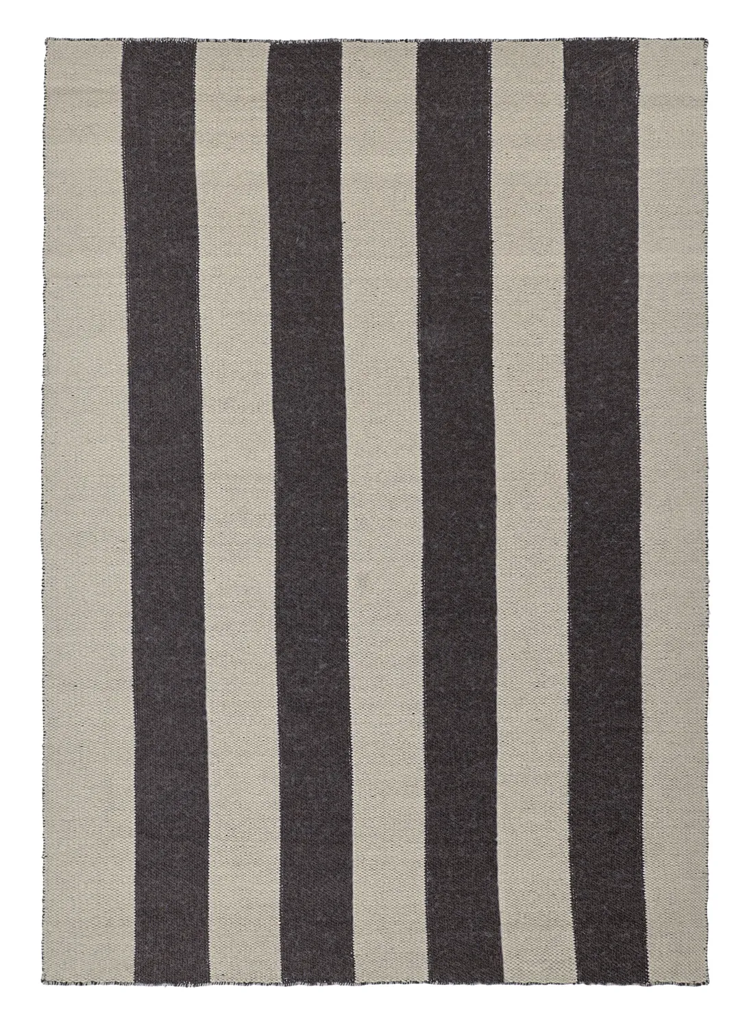 Tapete de lã - Garine (preto/bege)