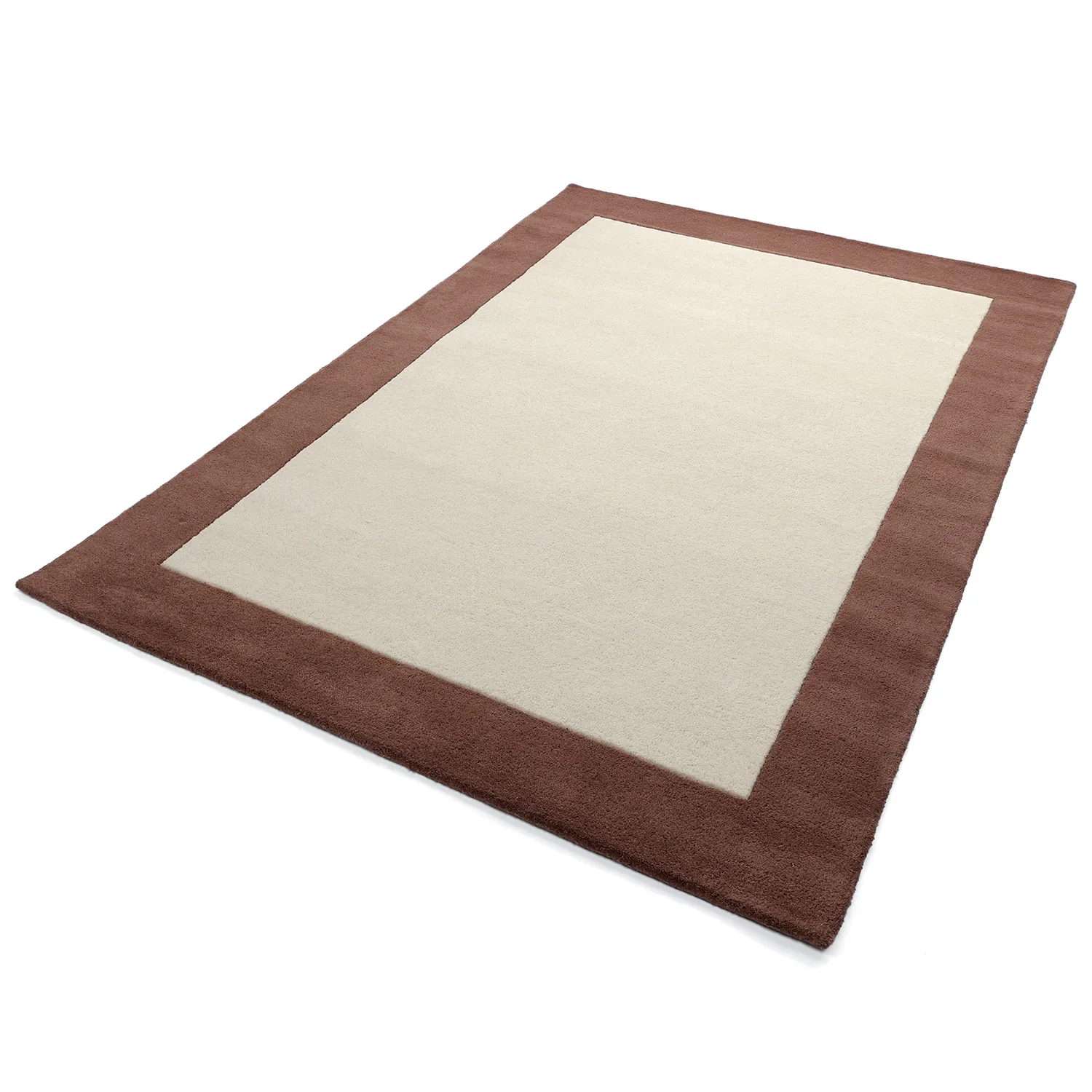 Tapete de lã - Gaya Hand Tufted Wool Premium (creme/castanho)