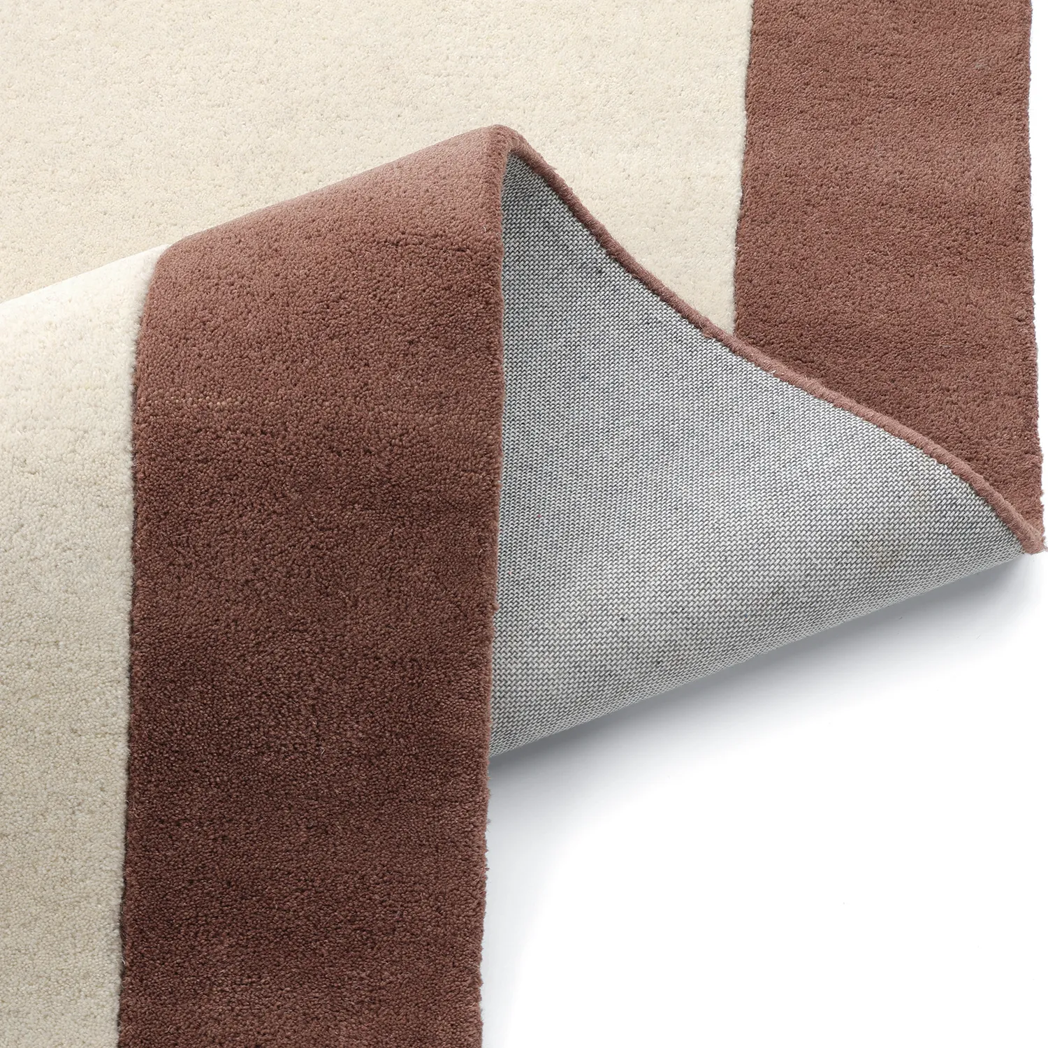 Tapete de lã - Gaya Hand Tufted Wool Premium (creme/castanho)