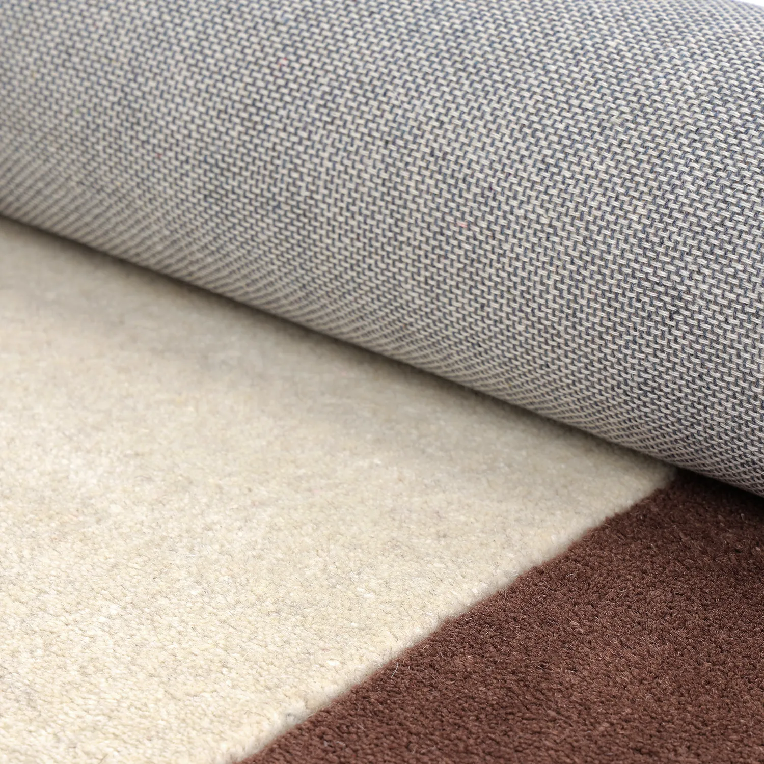 Tapete de lã - Gaya Hand Tufted Wool Premium (creme/castanho)