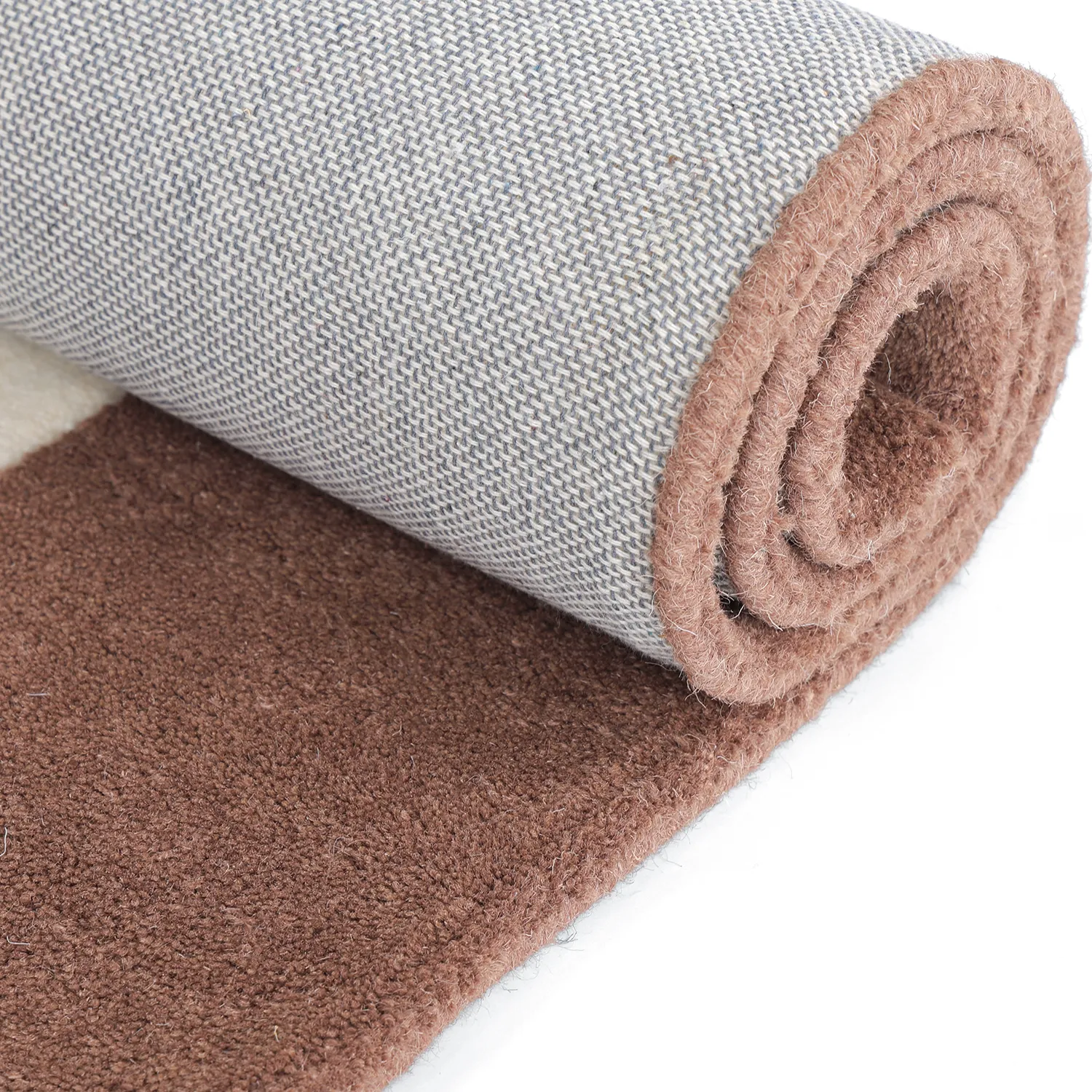 Tapete de lã - Gaya Hand Tufted Wool Premium (creme/castanho)