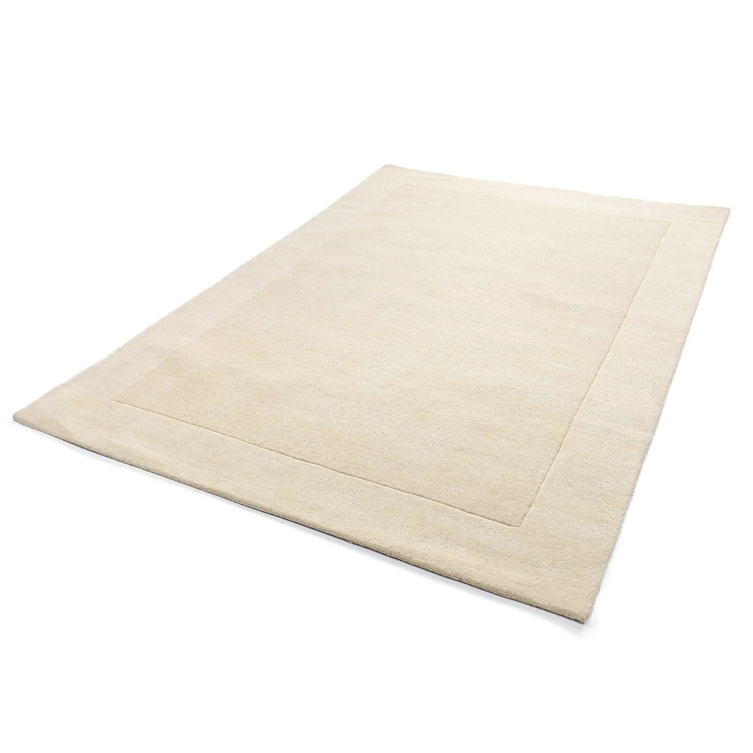 Tapete de lã - Gaya Hand Tufted Wool Premium (creme/branco)