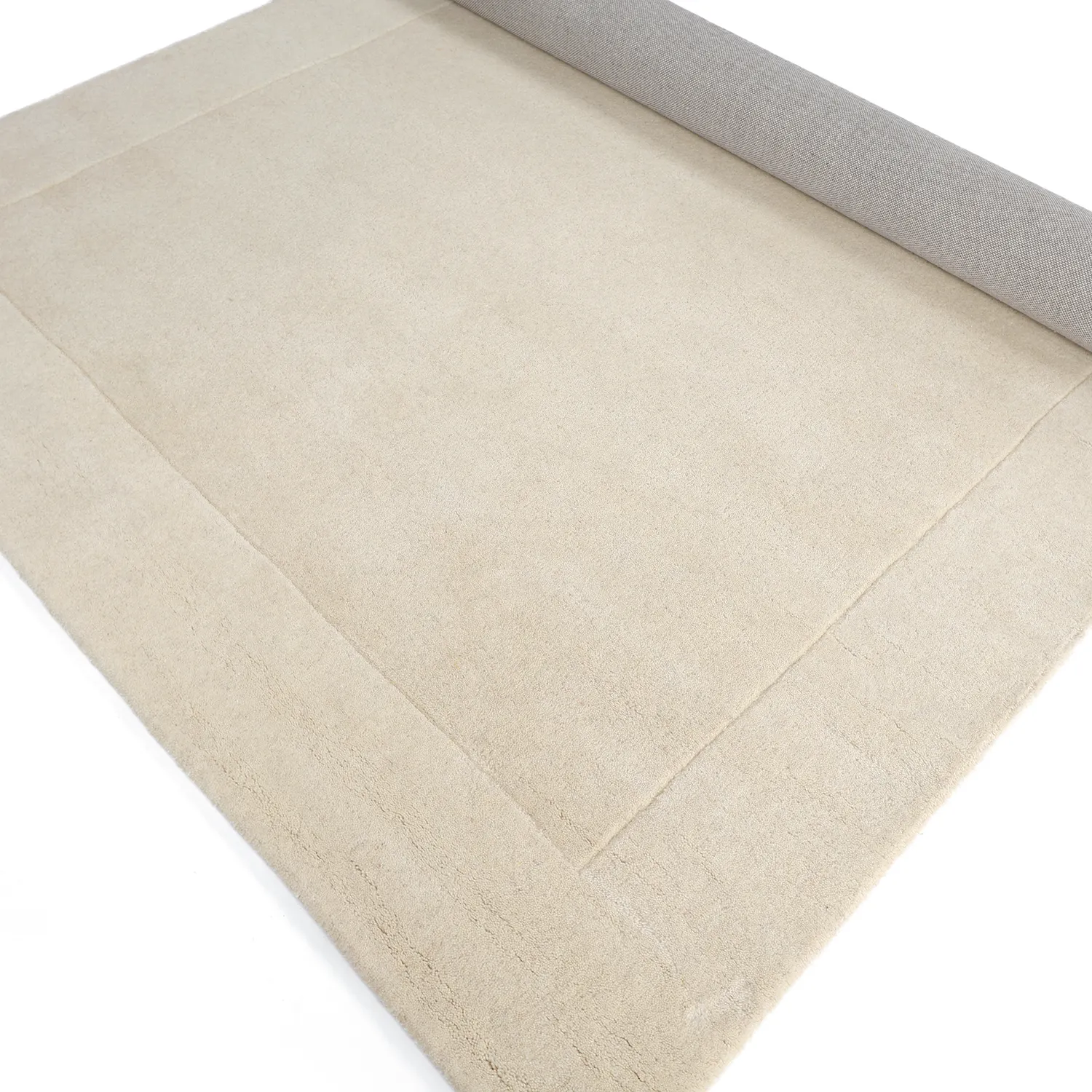 Tapete de lã - Gaya Hand Tufted Wool Premium (creme/branco)