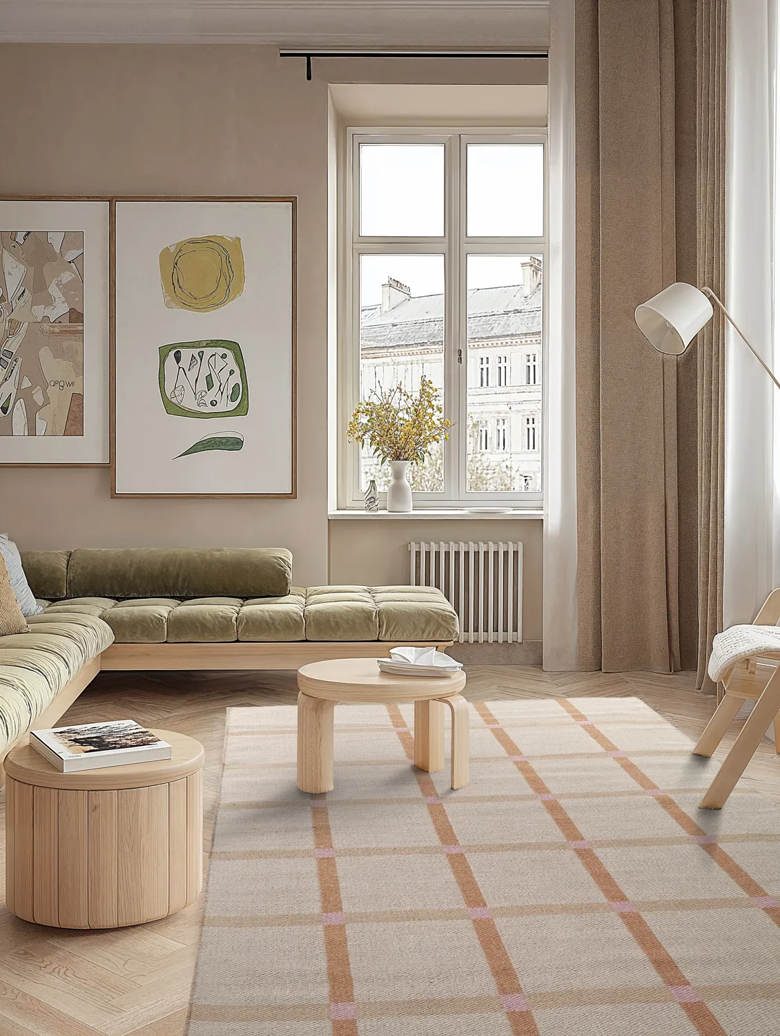 Tapete de lã - Gingham (no. 2)