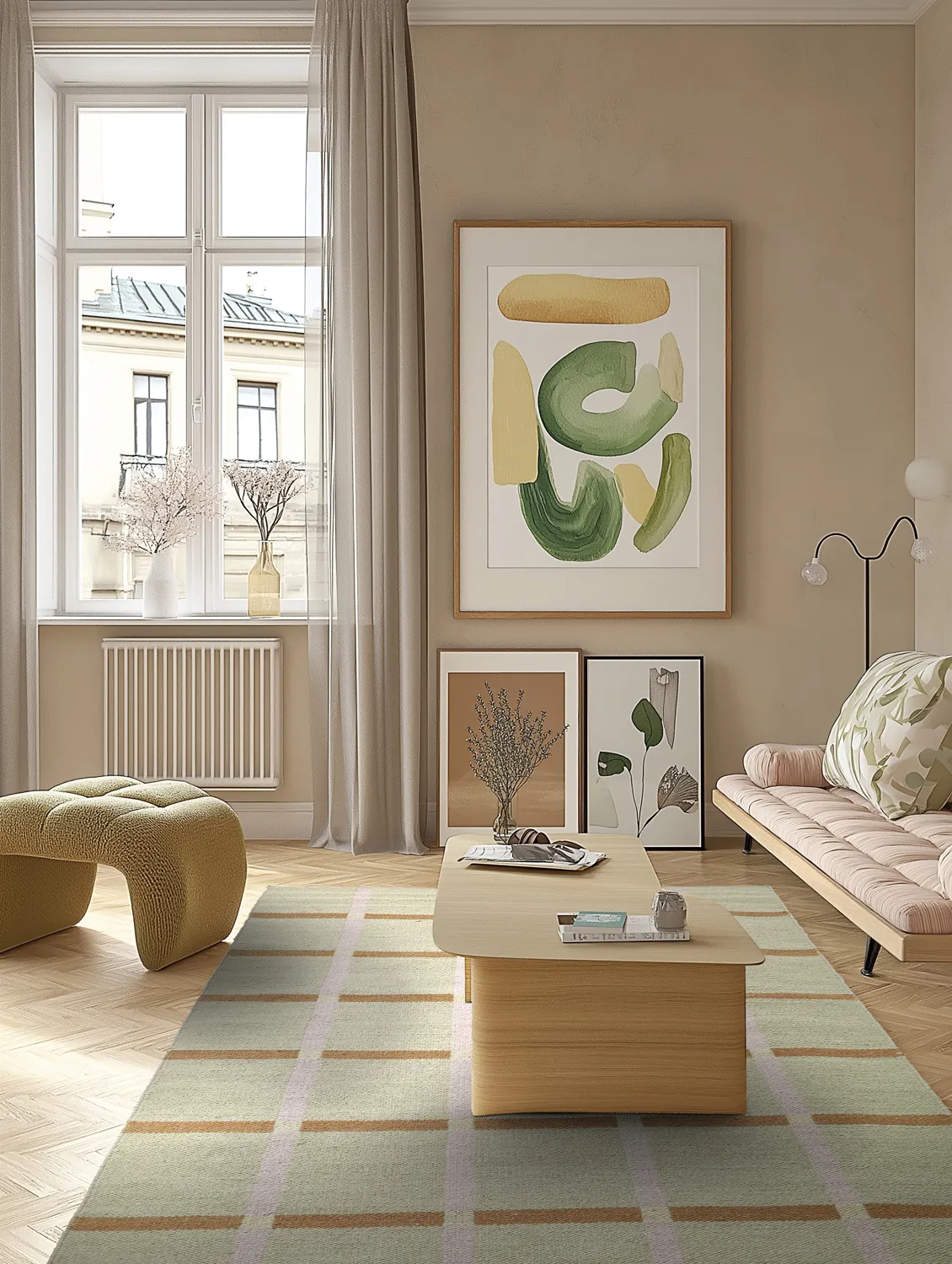 Tapete de lã - Gingham (no. 4)