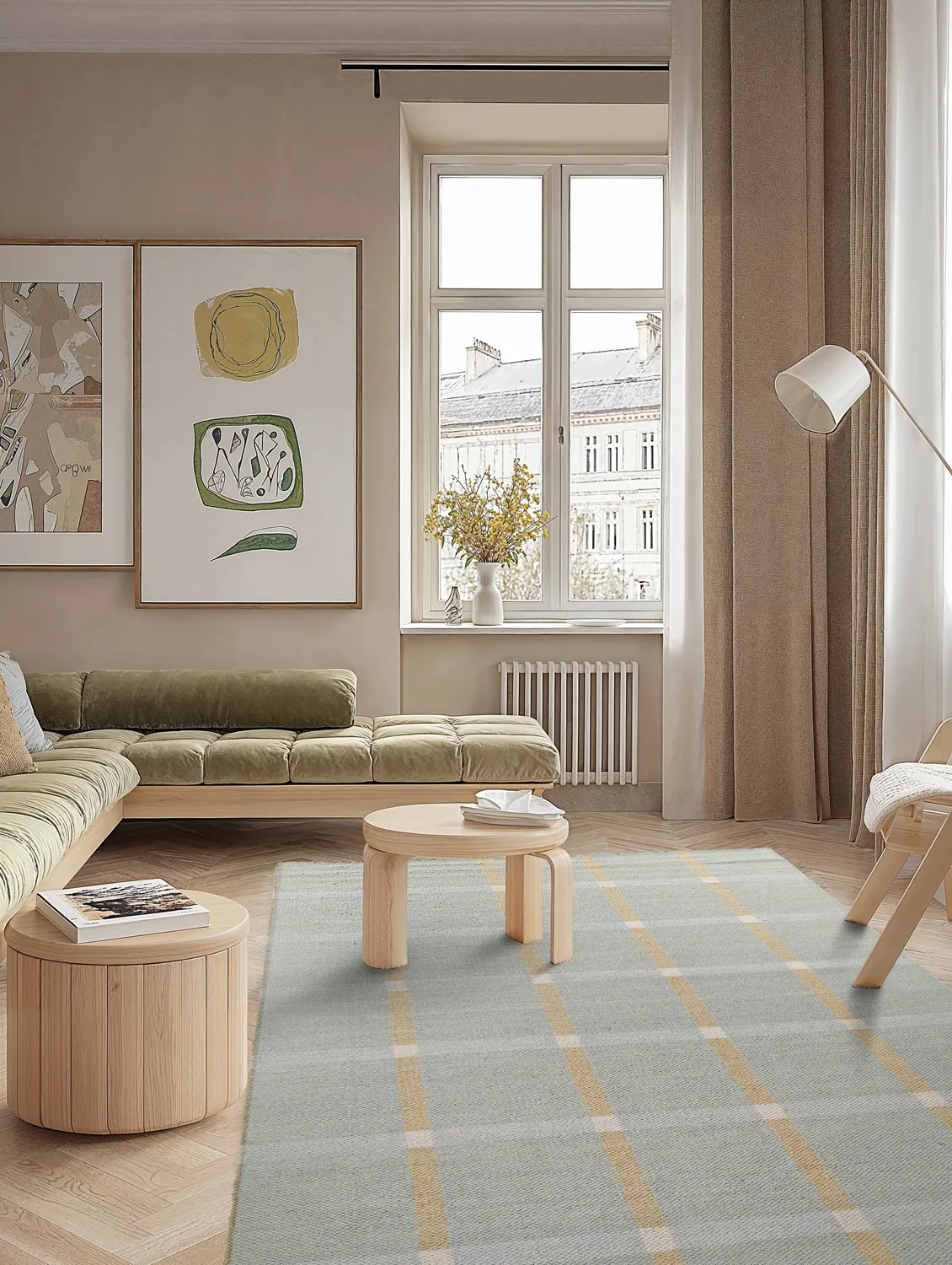 Tapete de lã - Gingham (no. 6)