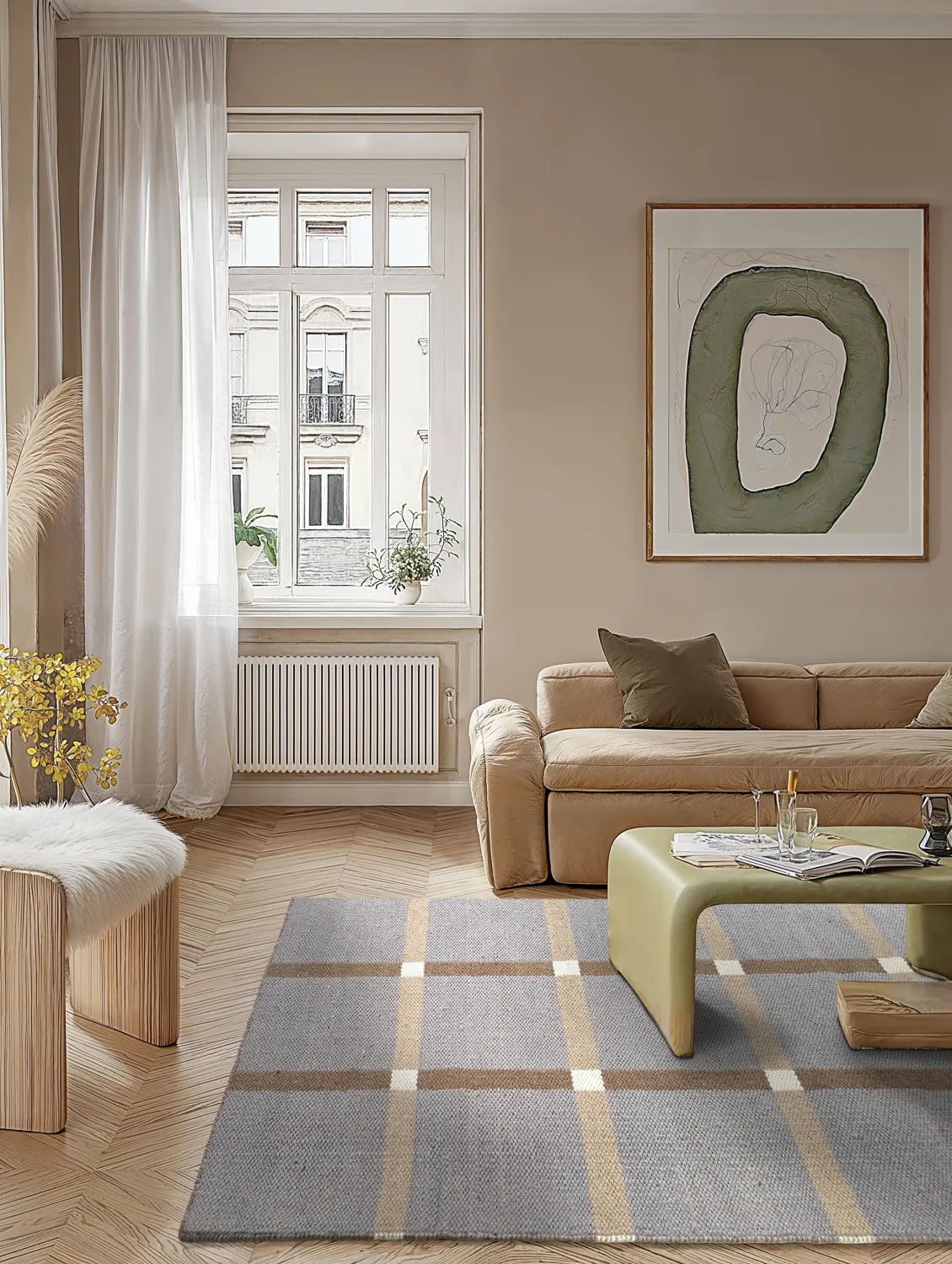 Tapete de lã - Gingham (no. 7)