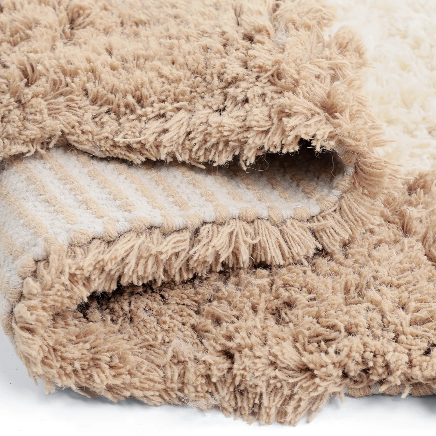 Tapete de lã - Khenifra Handknot Wool Premium (creme/bege)