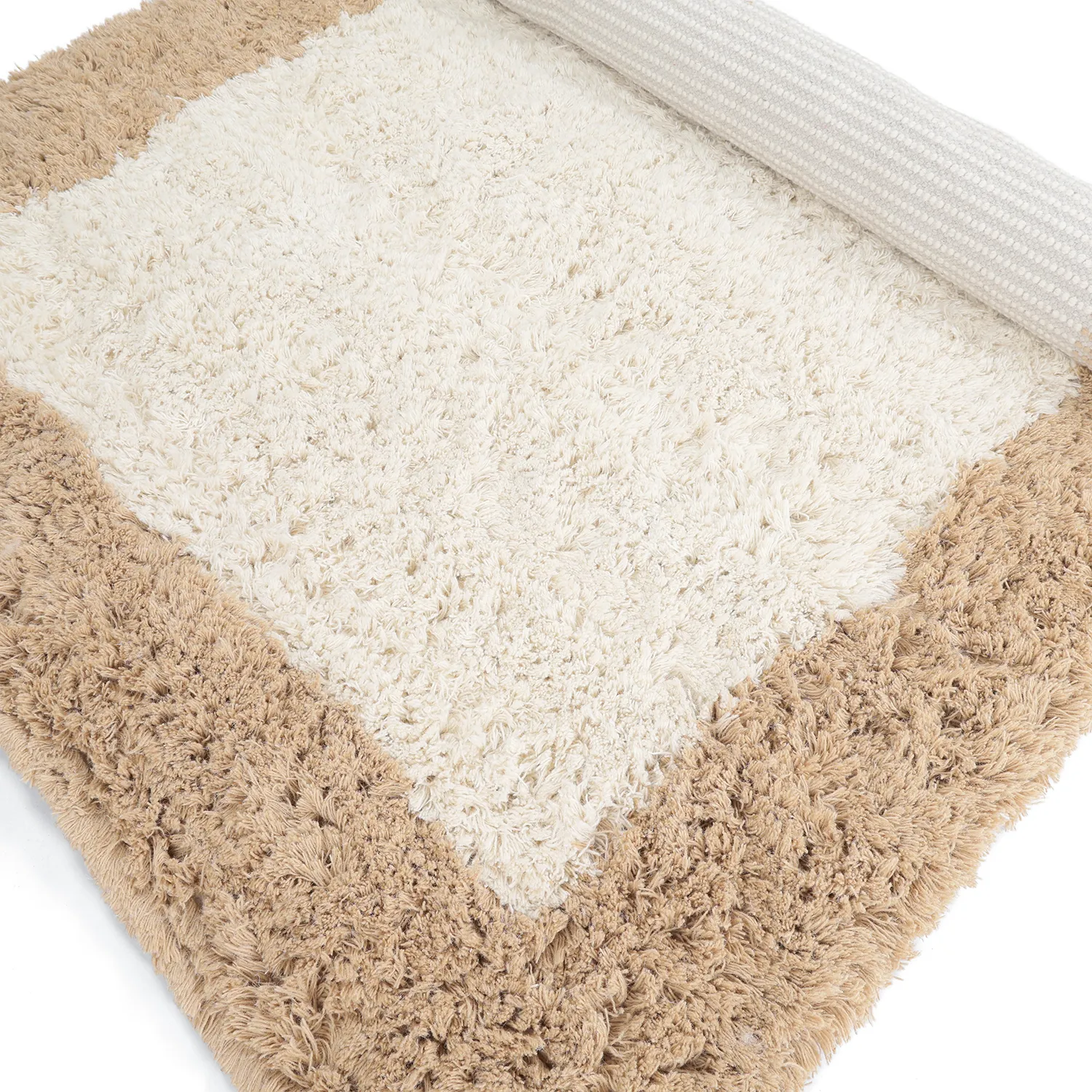 Tapete de lã - Khenifra Handknot Wool Premium (creme/bege)