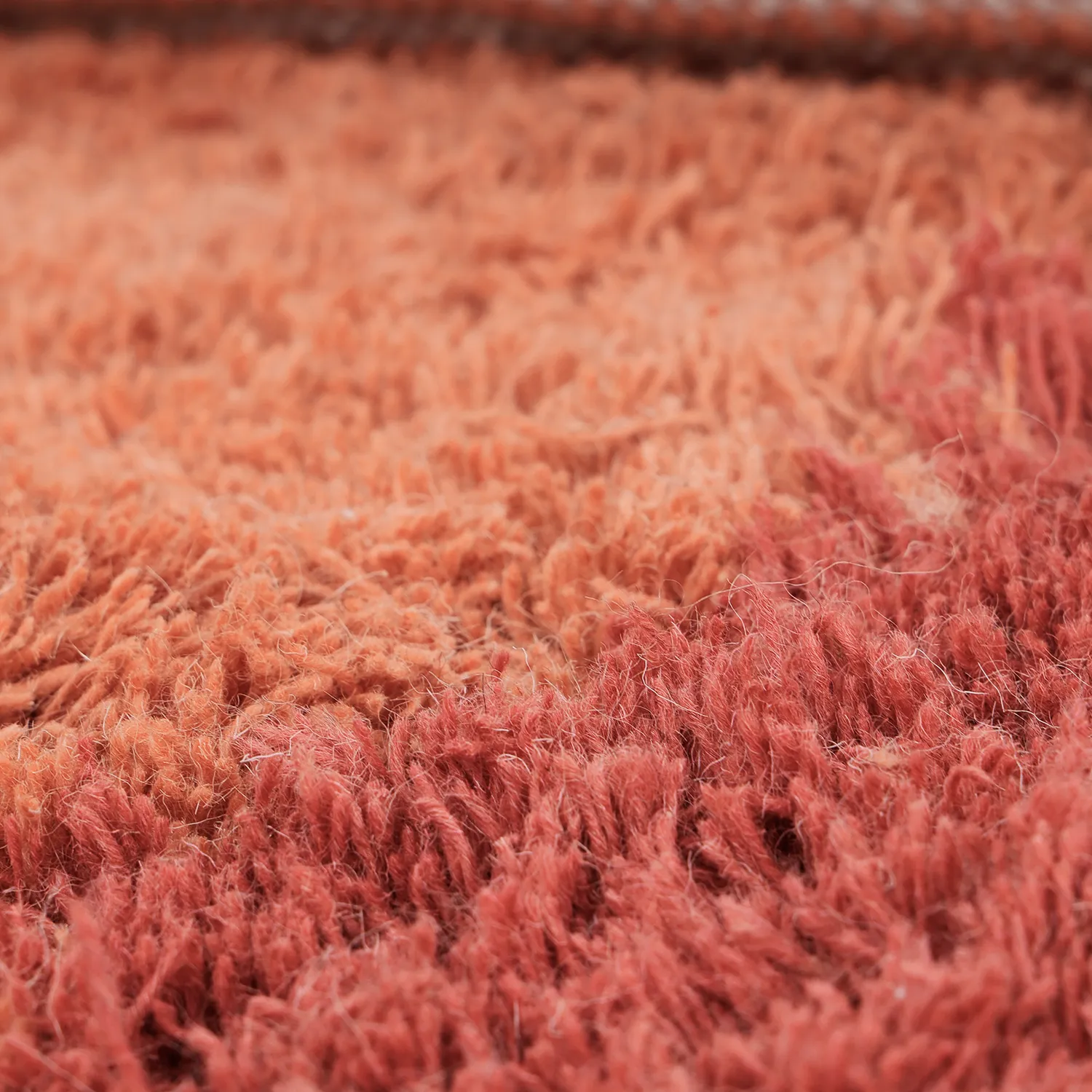 Tapete de lã - Khenifra Handknot Wool Premium (laranja/vermelho)