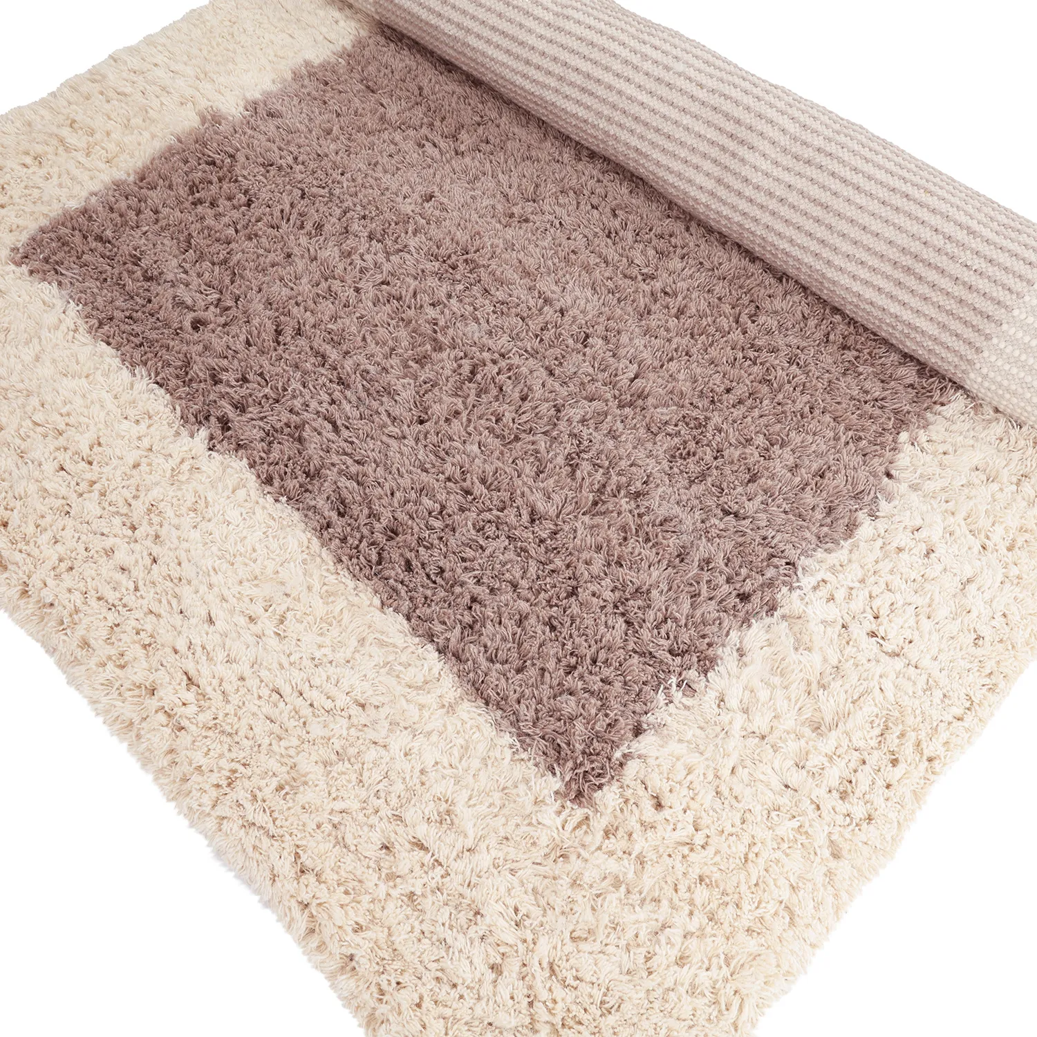 Tapete de lã - Khenifra Handknot Wool Premium (taupe/creme)