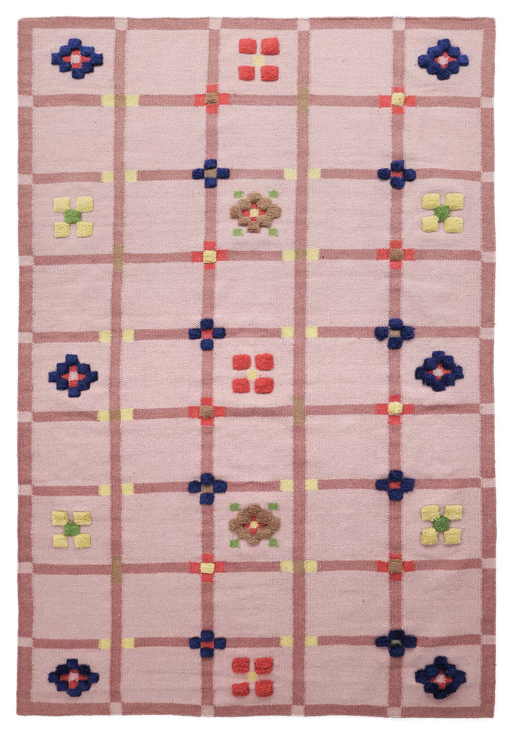 Tapete de lã - Lausanne Flatweave Tufted Premium (rosa)