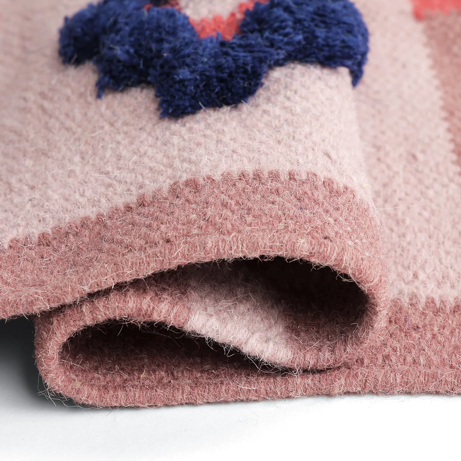 Tapete de lã - Lausanne Flatweave Tufted Premium (rosa)