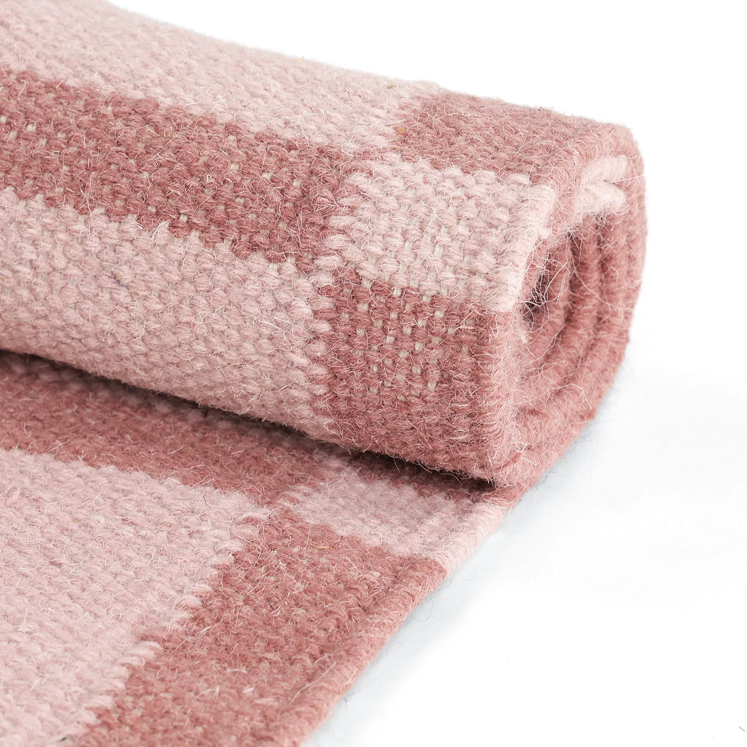 Tapete de lã - Lausanne Flatweave Tufted Premium (rosa)
