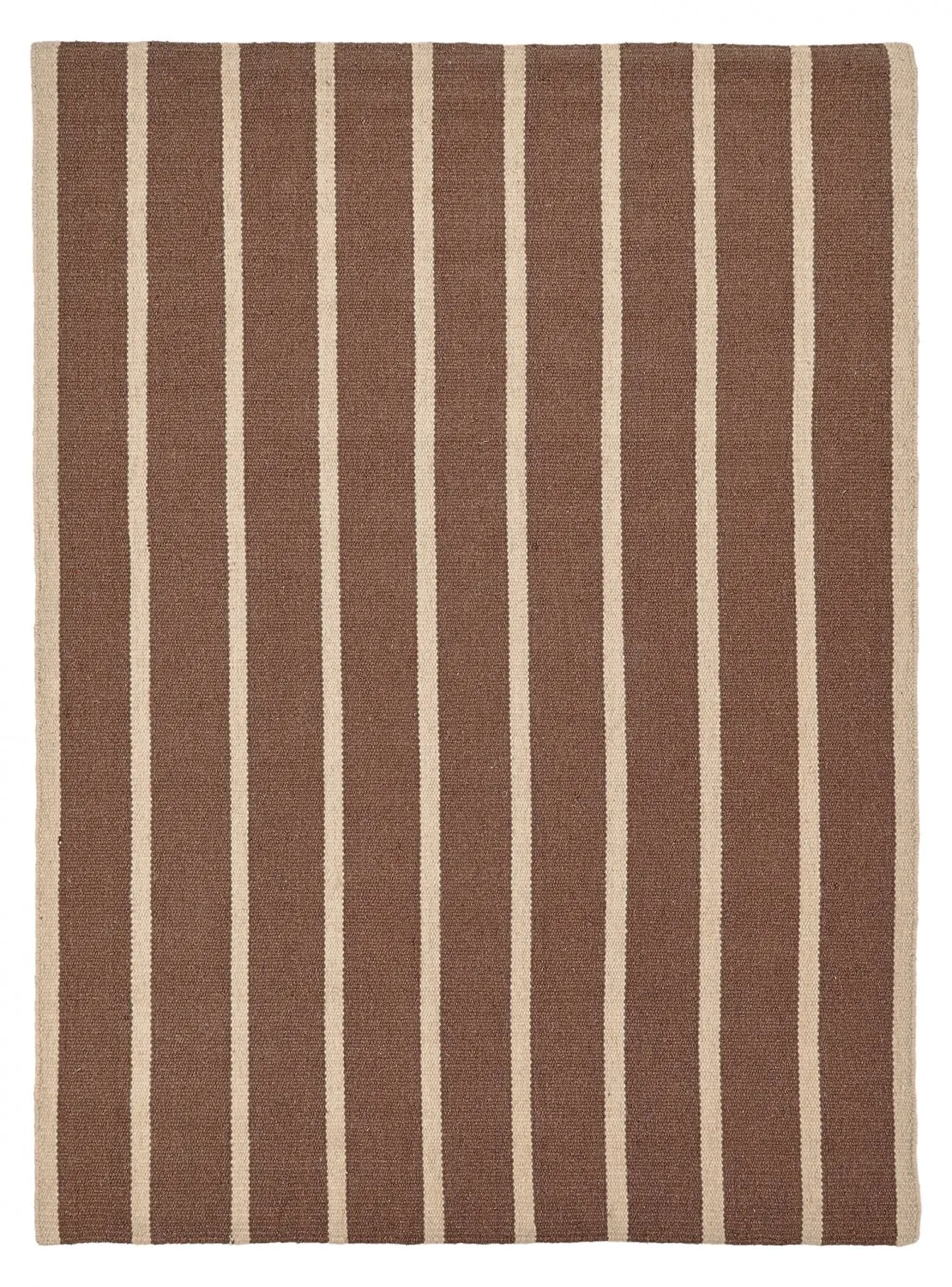 Tapete de lã - Luton (natural/taupe escuro)