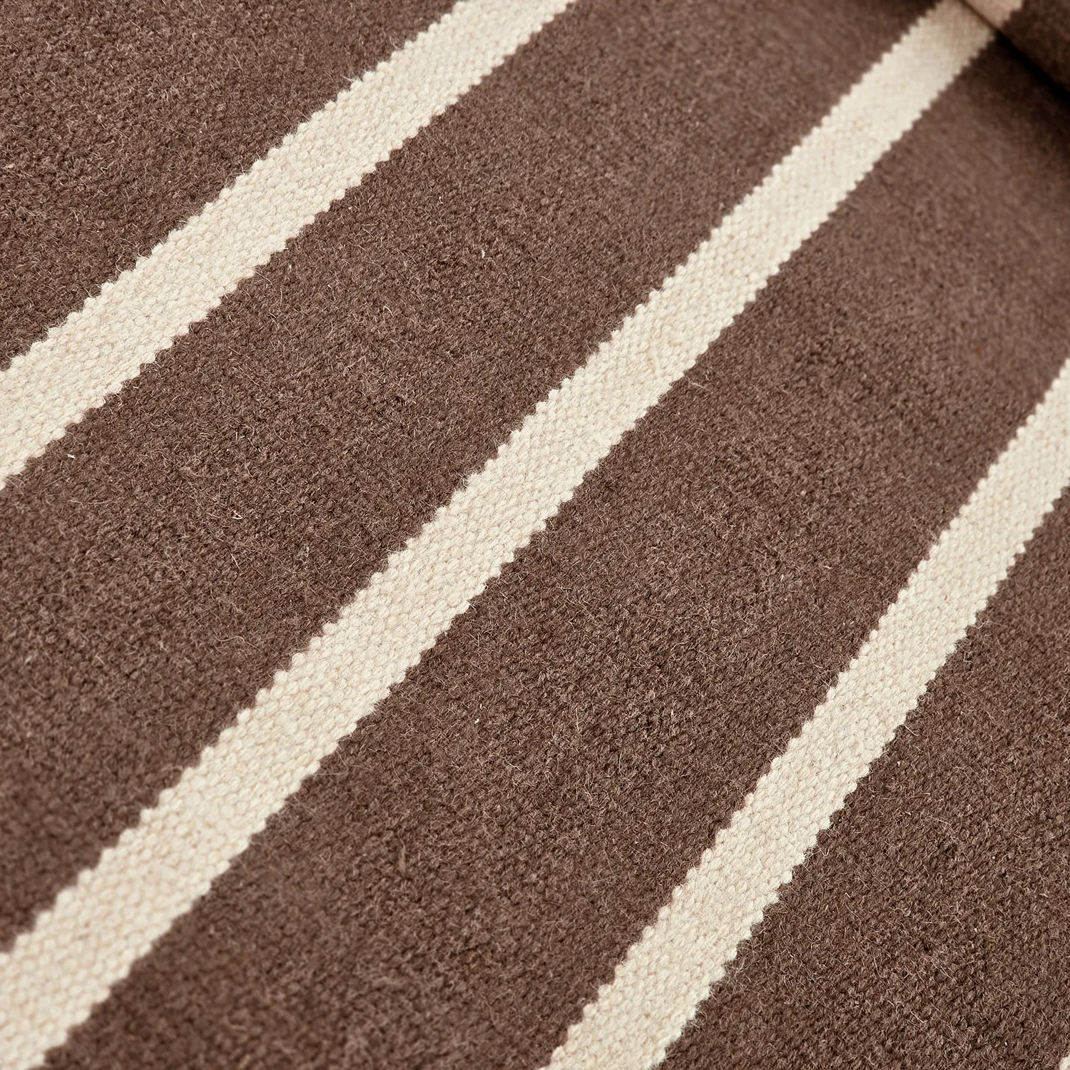 Tapete de lã - Luton (natural/taupe escuro)